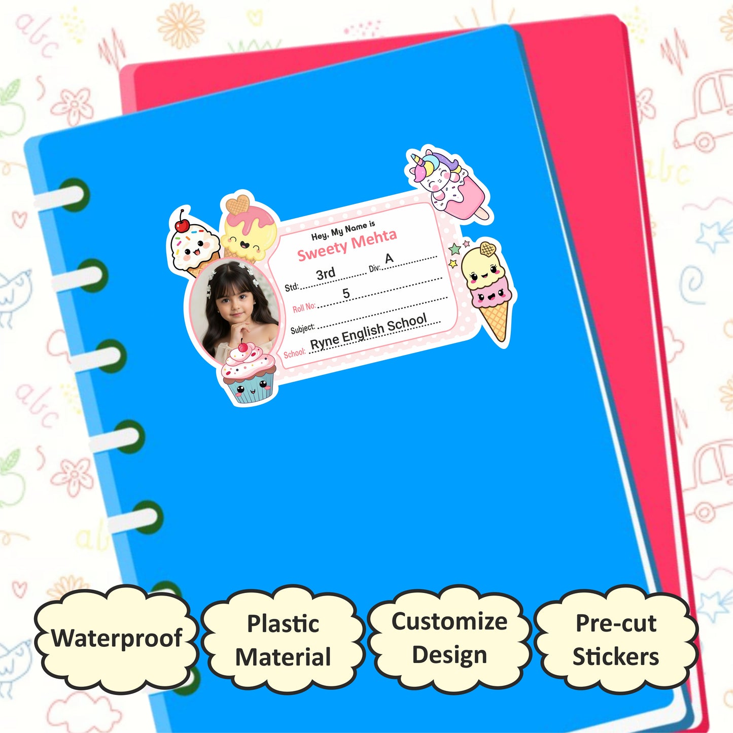 CANDY WORLD COMBO STICKER SET