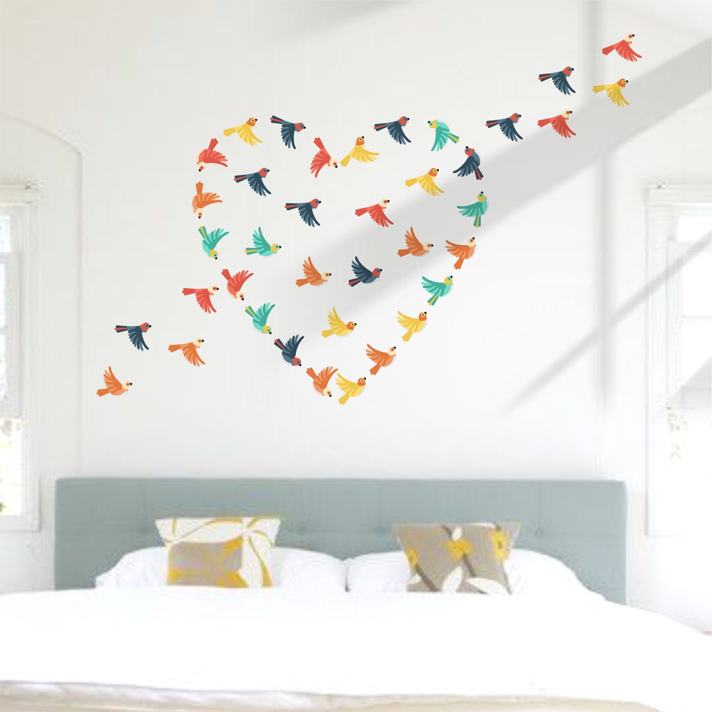 FLYING BIRDS DIY WALL STICKER
