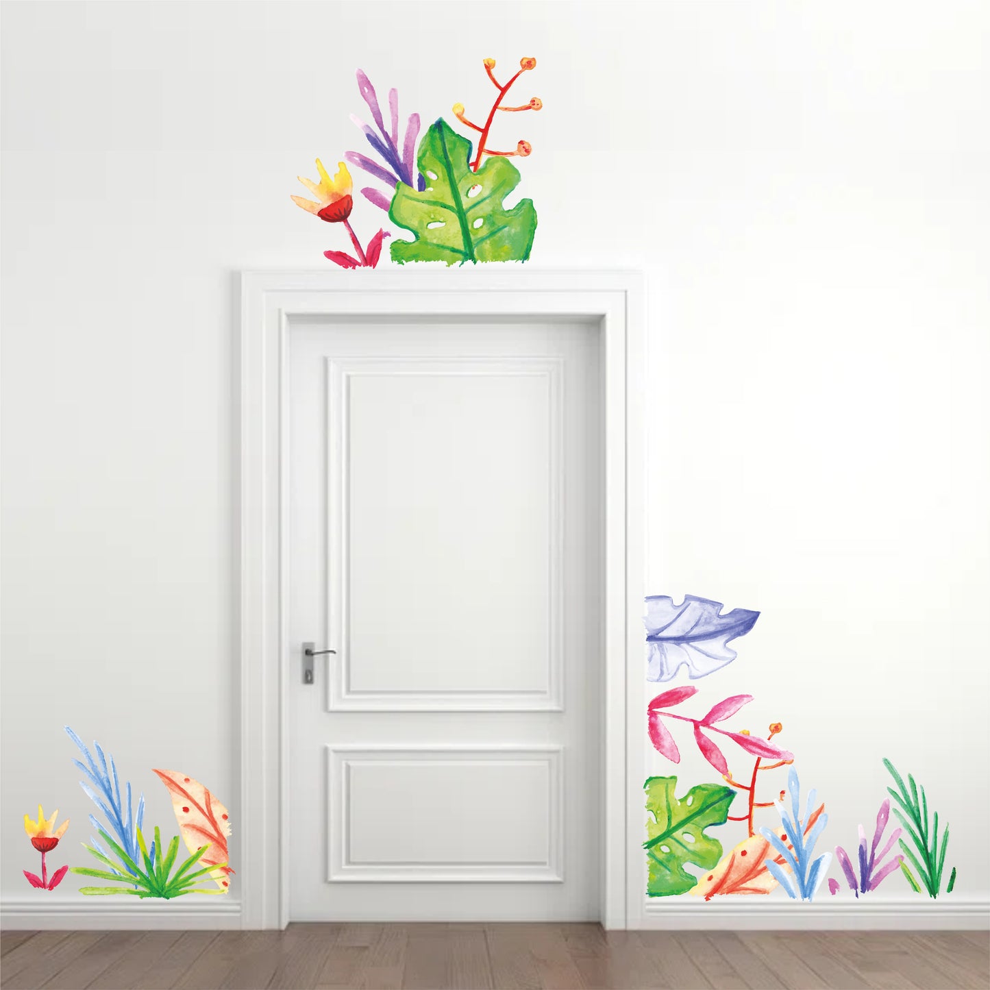 PAINTED TROPICAL LEAVES