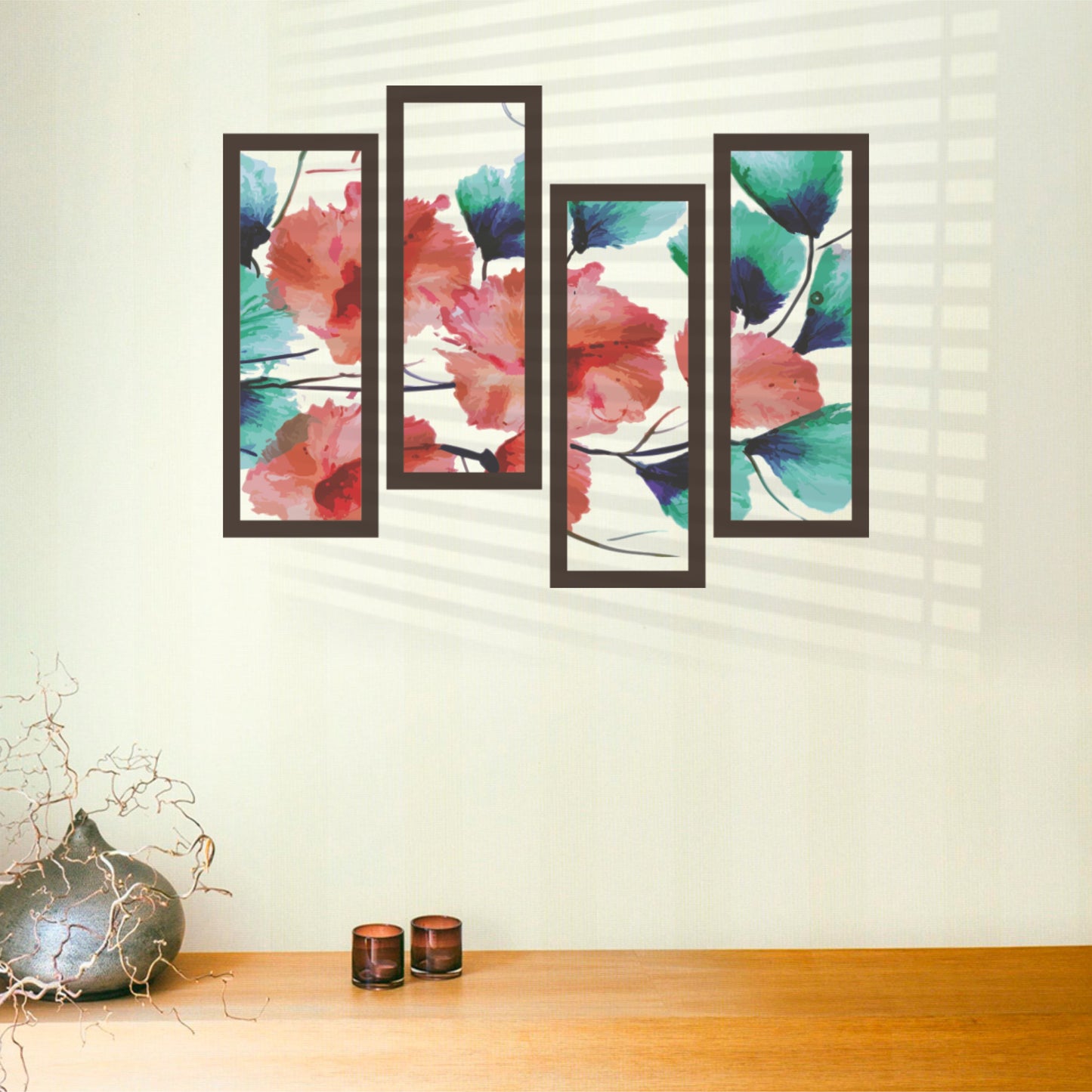 WATERCOLOR FLOWER DECAL SET