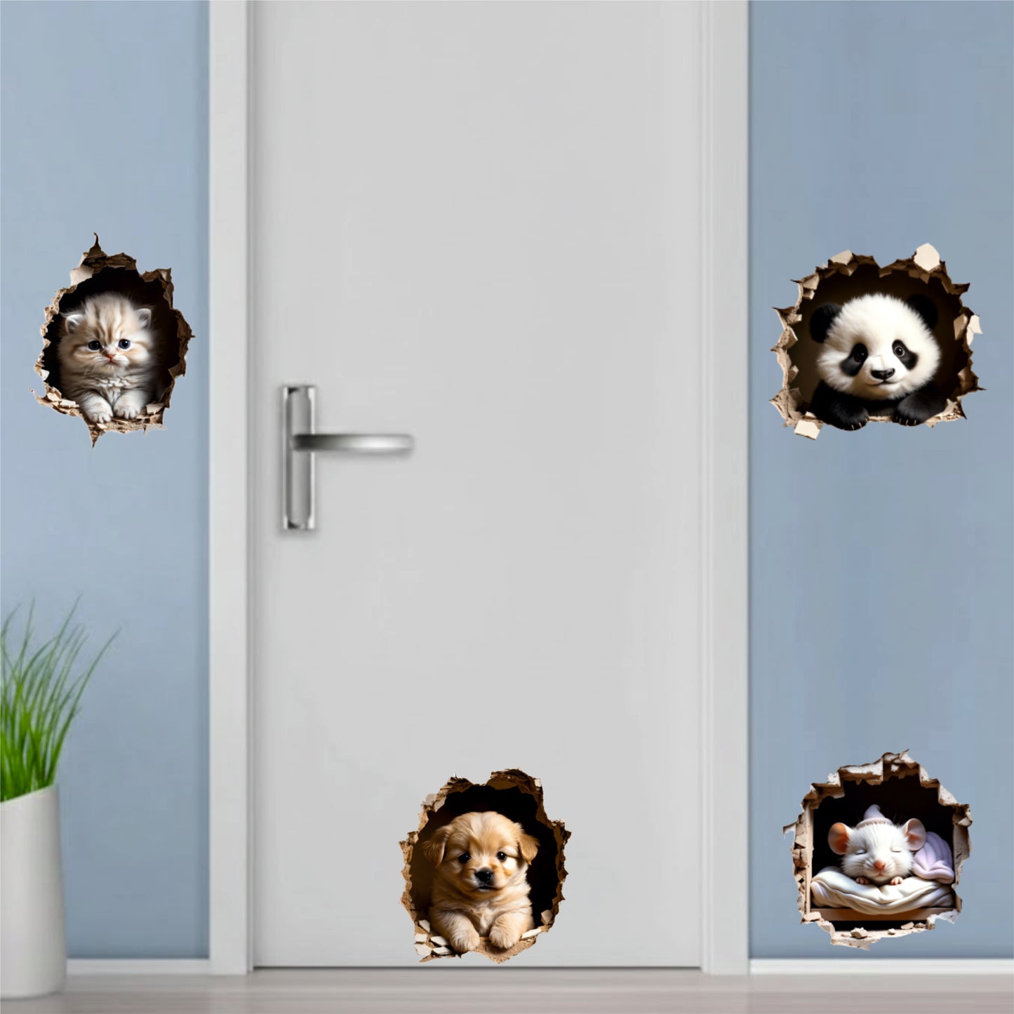 DINO AND FRIENDS SECRET 3D WALL DECAL