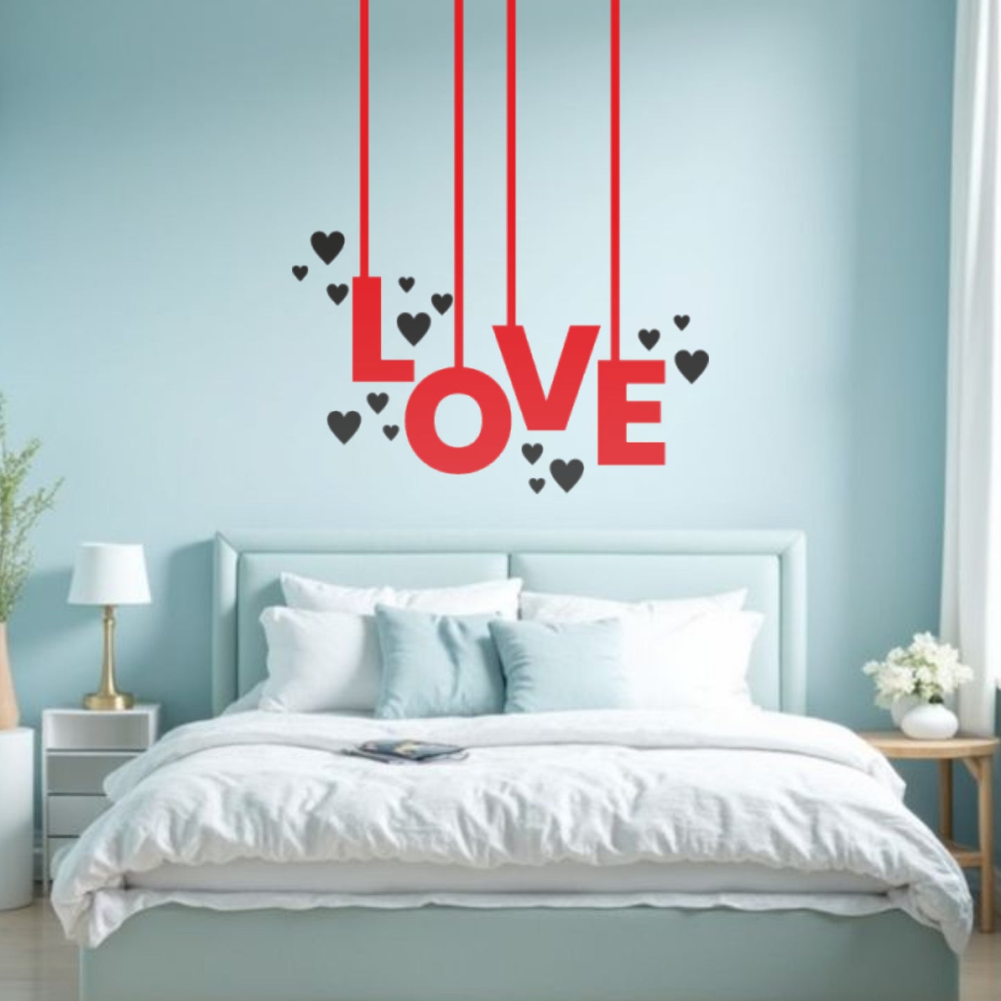 HANGING LOVE DIY WALL STICKER