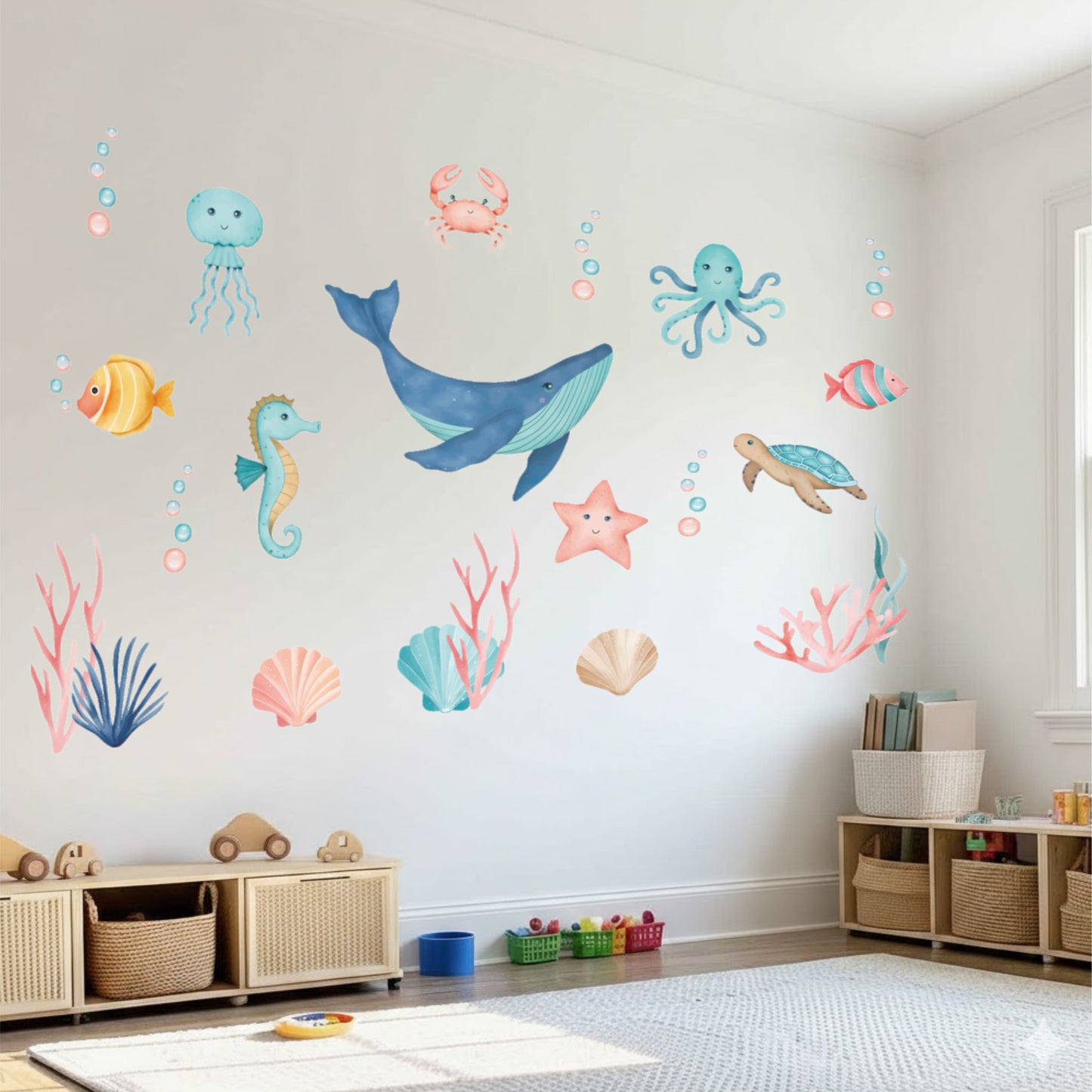 AQUA PALS KIDS ROOM DIY WALL STICKER