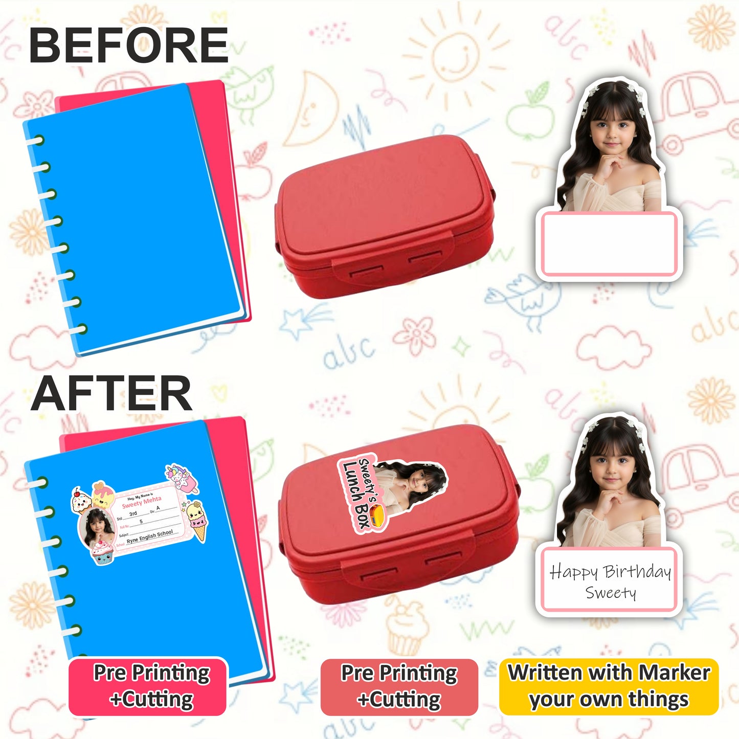 CANDY WORLD COMBO STICKER SET
