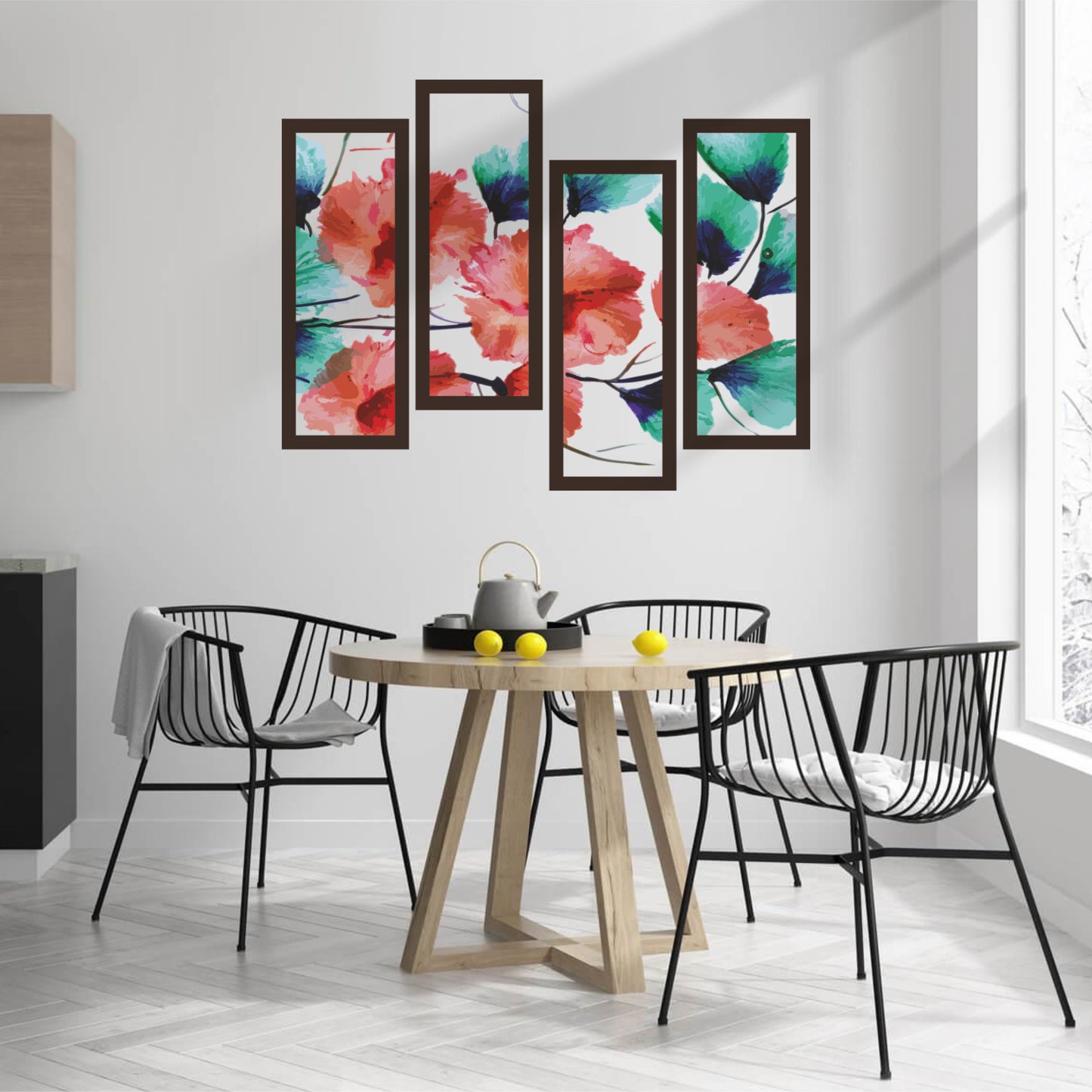 WATERCOLOR FLOWER DECAL SET