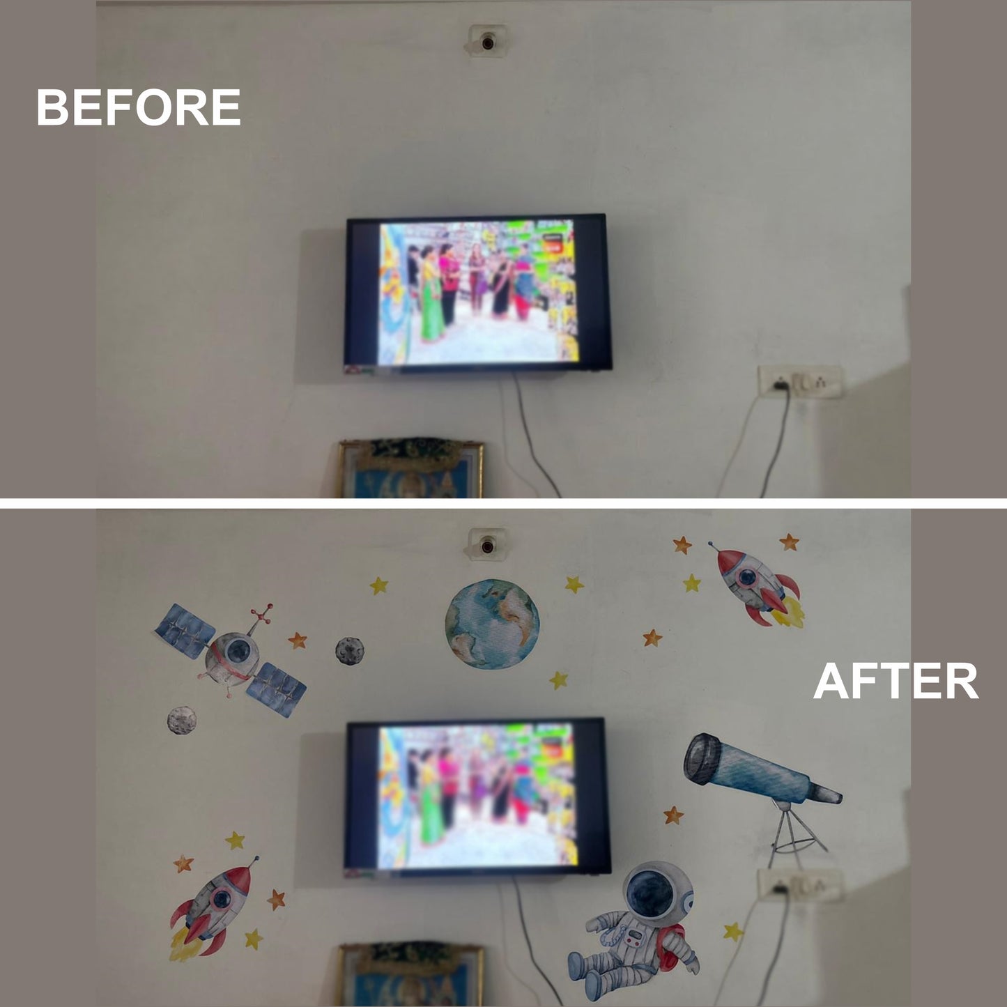 LITTLE ASTRONOMER KIDS ROOM DIY WALL STICKER