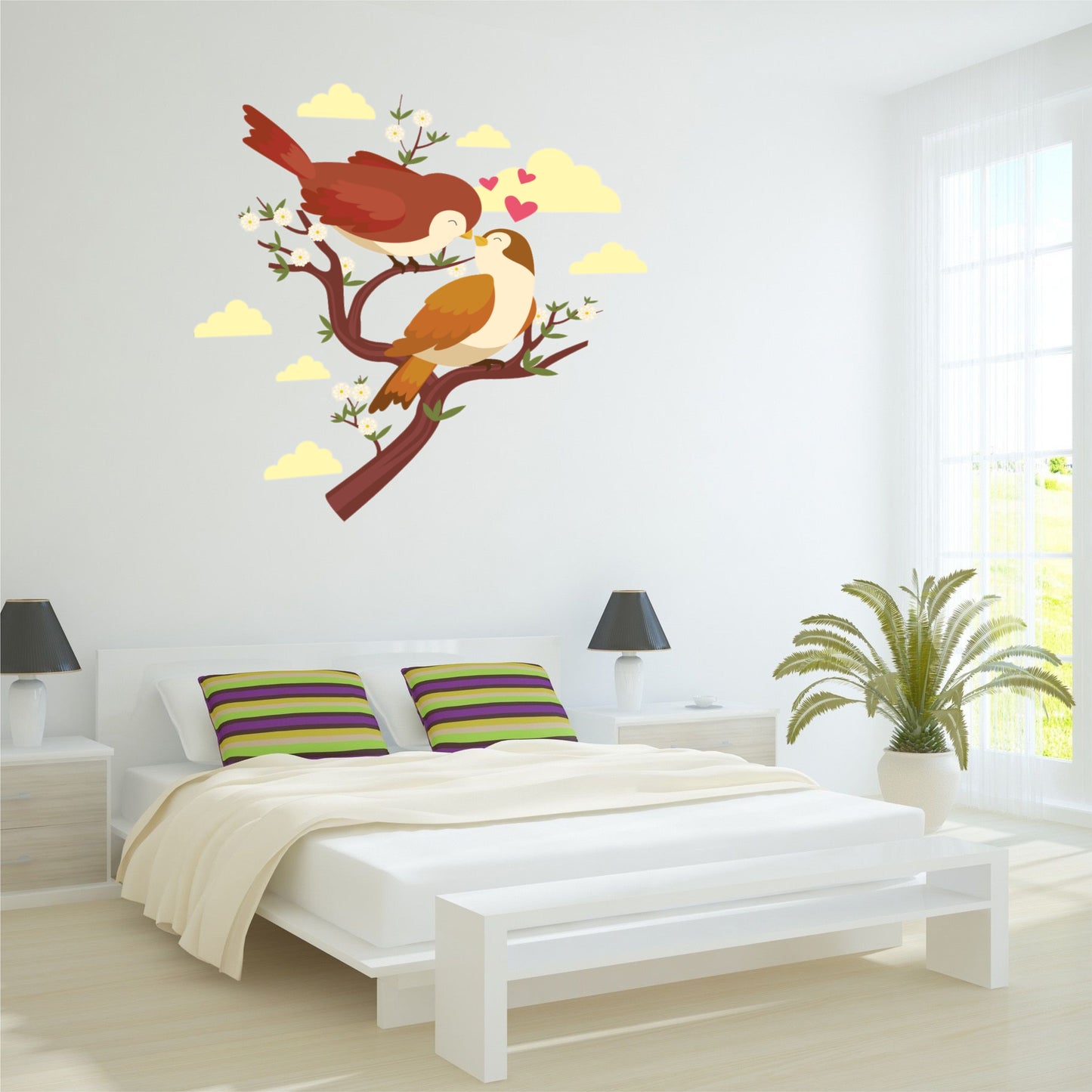 LOVE BIRDS DIY WALL STICKER