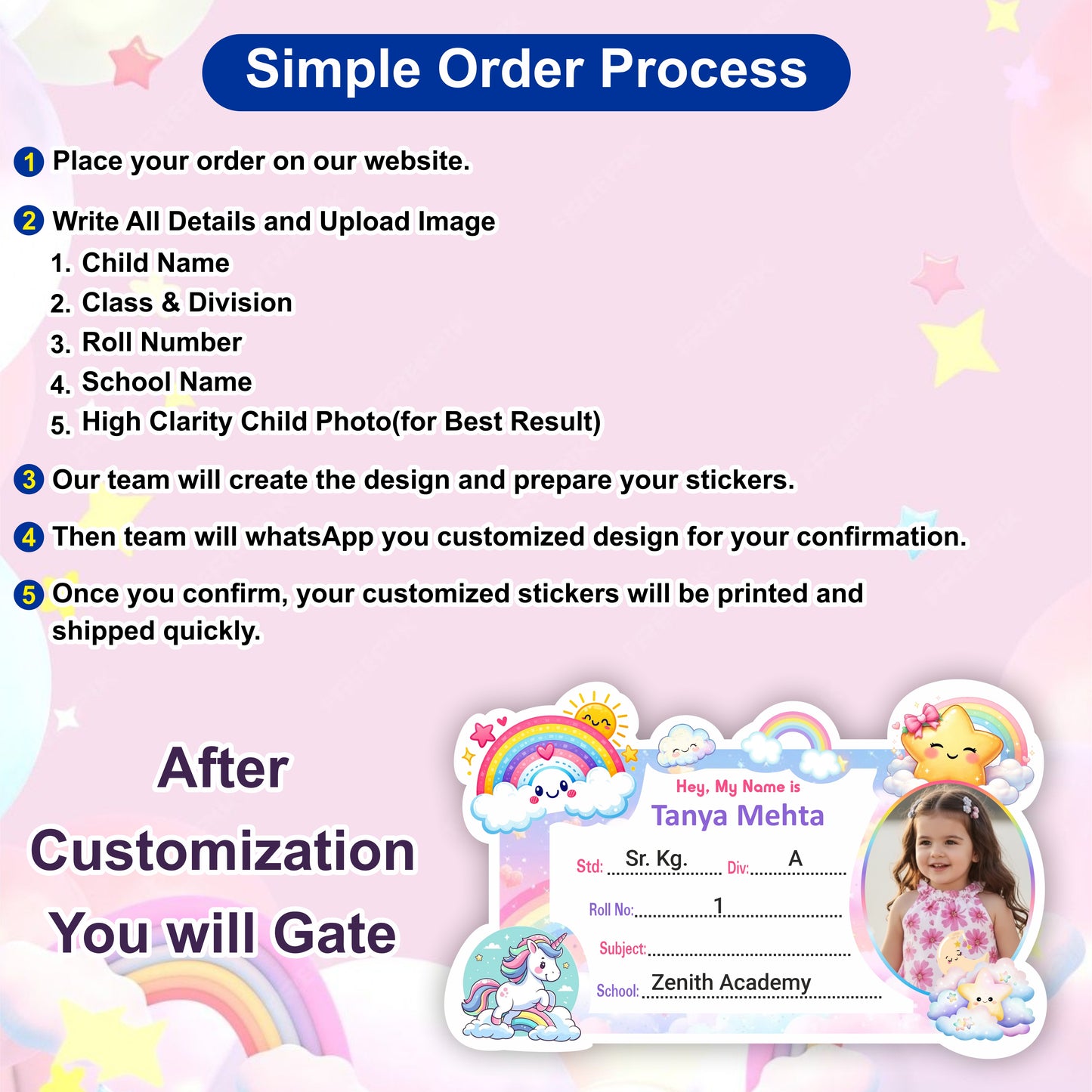 RAINBOW COMBO STICKER SET