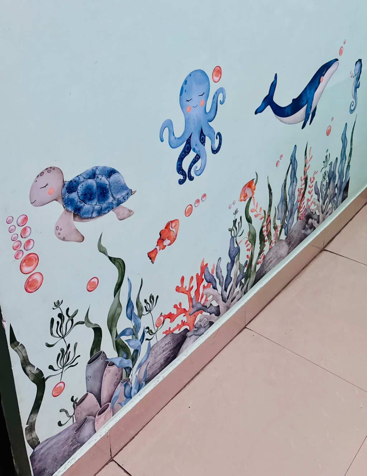 OCEAN WORLD KIDS ROOM DIY WALL STICKER
