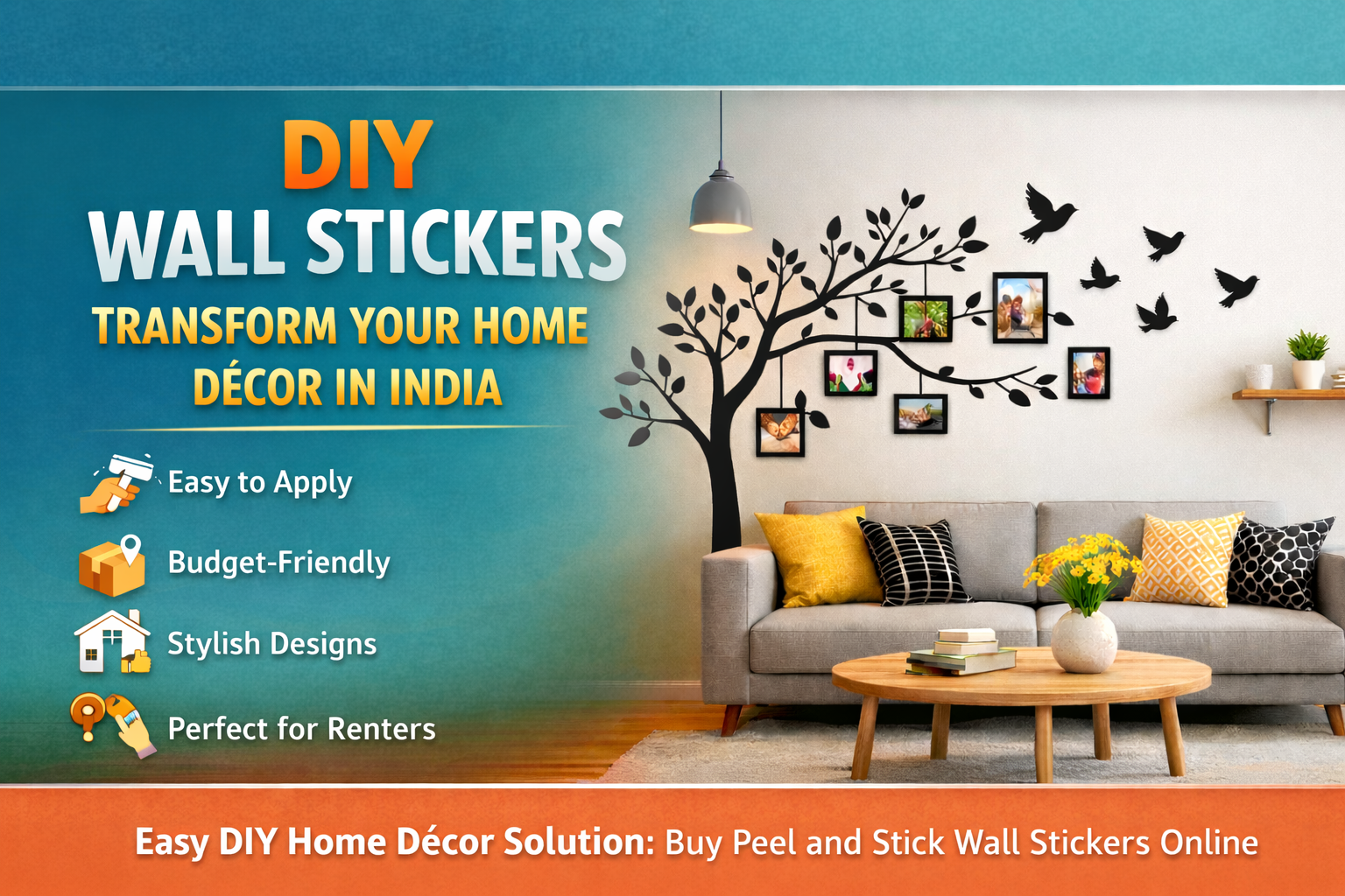 DIY Wall Stickers: The Easiest Way to Transform Your Home Decor in Ind ...