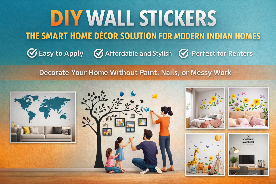 Why DIY Wall Stickers Are the Smartest Home Décor Choice for Modern Indian Homes