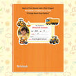 CONSTRUCTION VEHICLE PERSONALIZED NOTEBOOK STICKERS