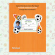 FOOTBALL PERSONALIZED NOTEBOOK STICKERS