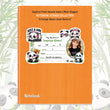 SUPER GIRL PANDA PERSONALIZED NOTEBOOK STICKERS