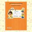 MINION PERSONALIZED NOTEBOOK STICKERS