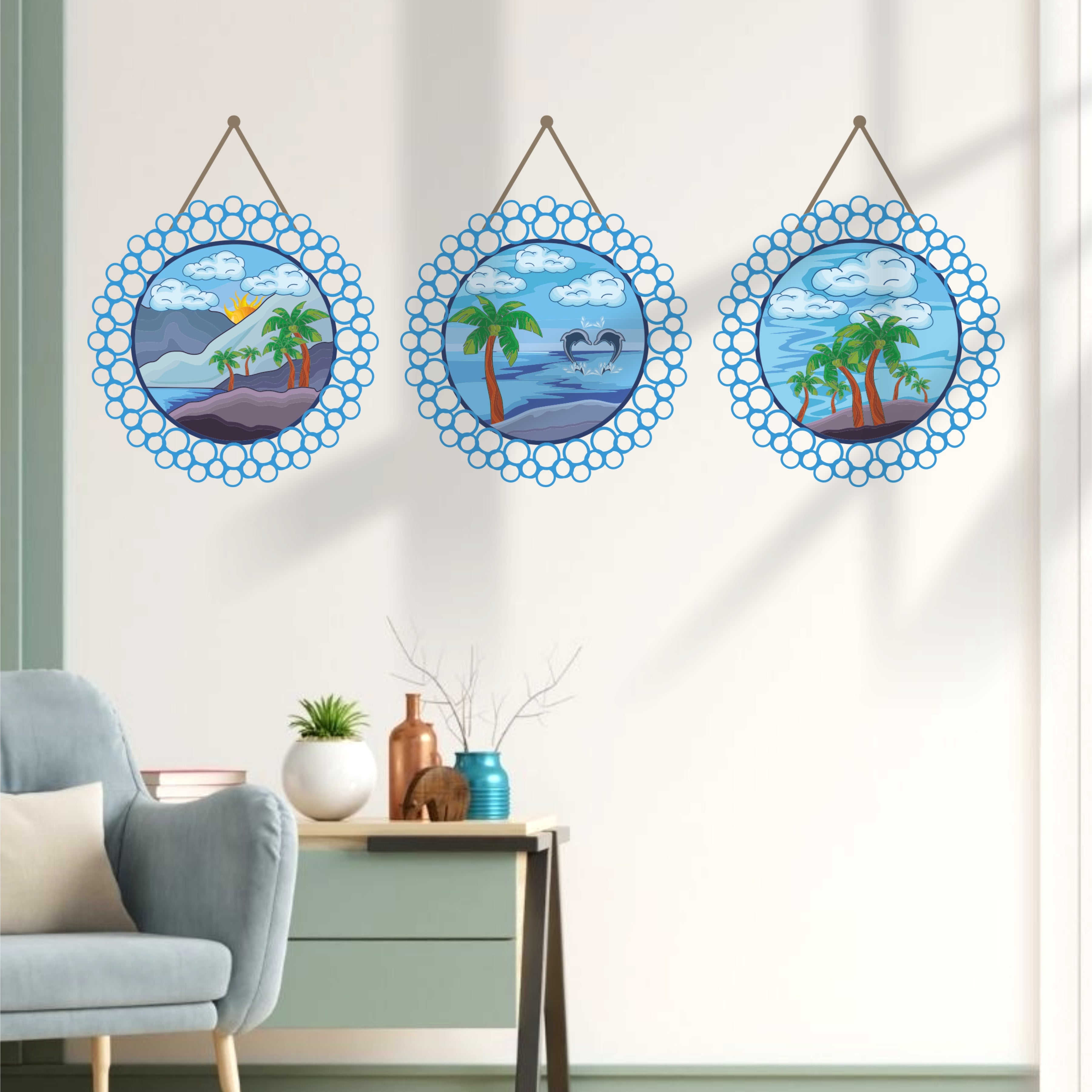 OCEAN TRIO DIY WALL STICKER