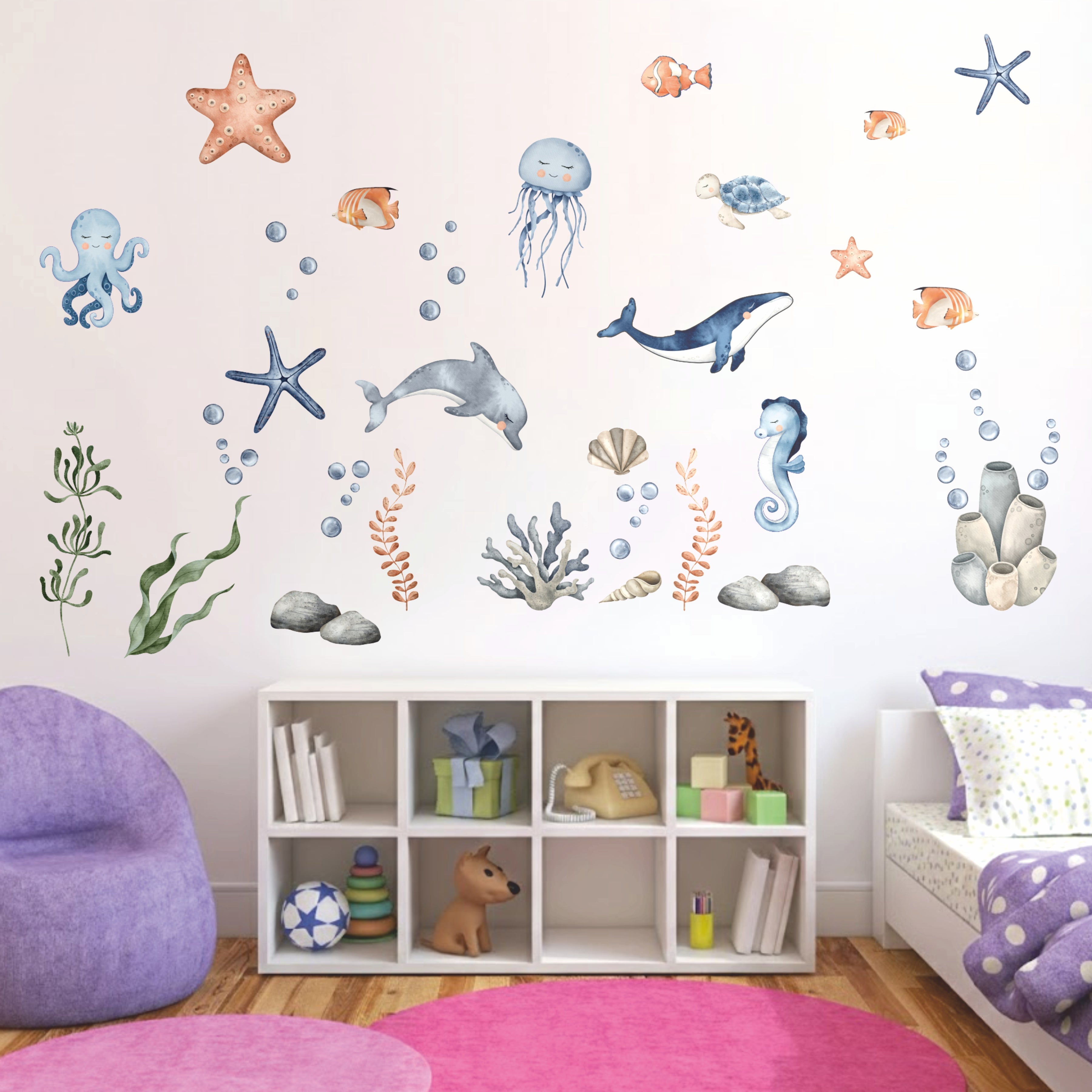 OCEAN ADVENTURE KIDS ROOM DIY WALL STICKER