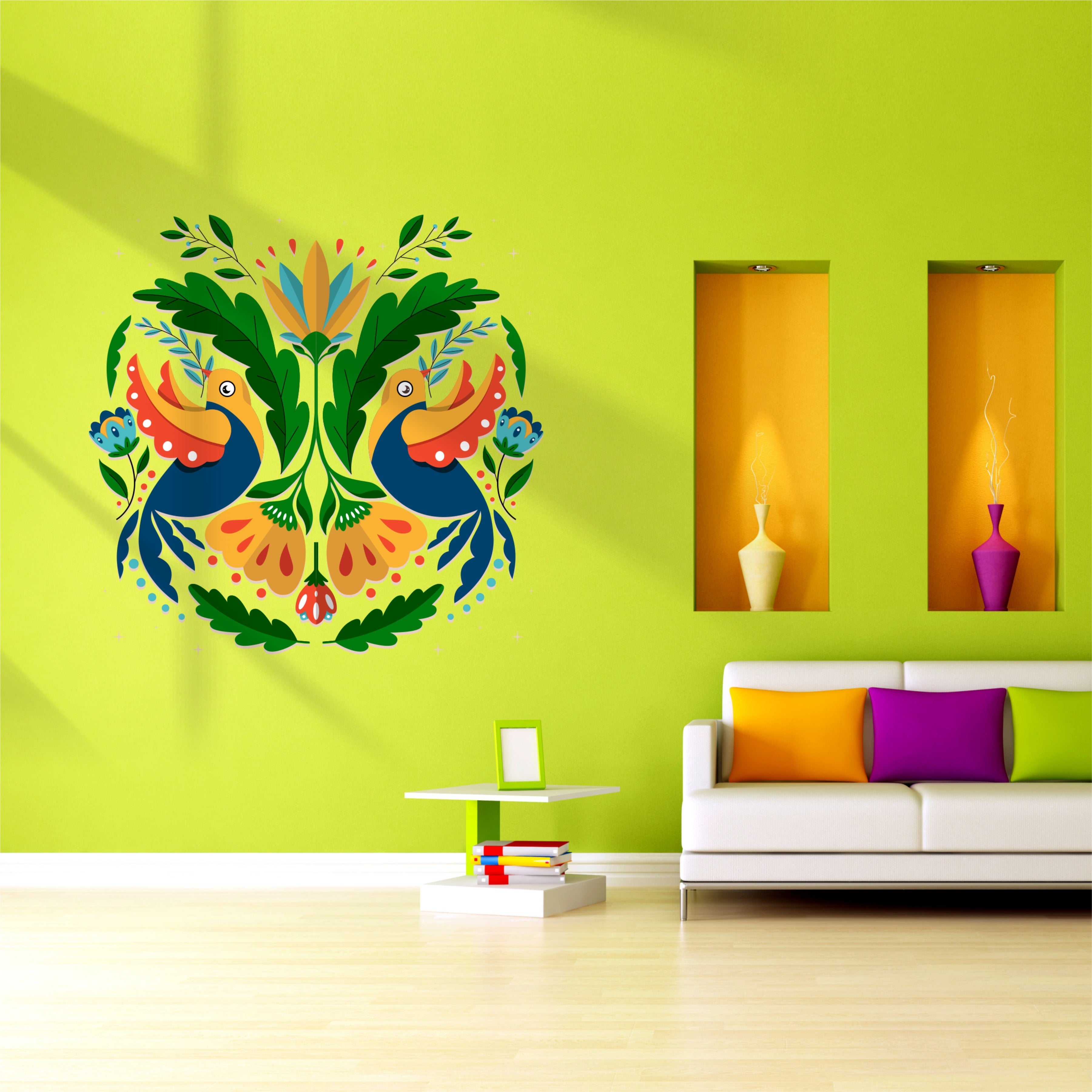 COLOURFUL BOHO STRIP DIY WALL STICKER