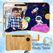 Personalized Kids Study Table Space Theme– Custom Photo Laptop & Homework Desk