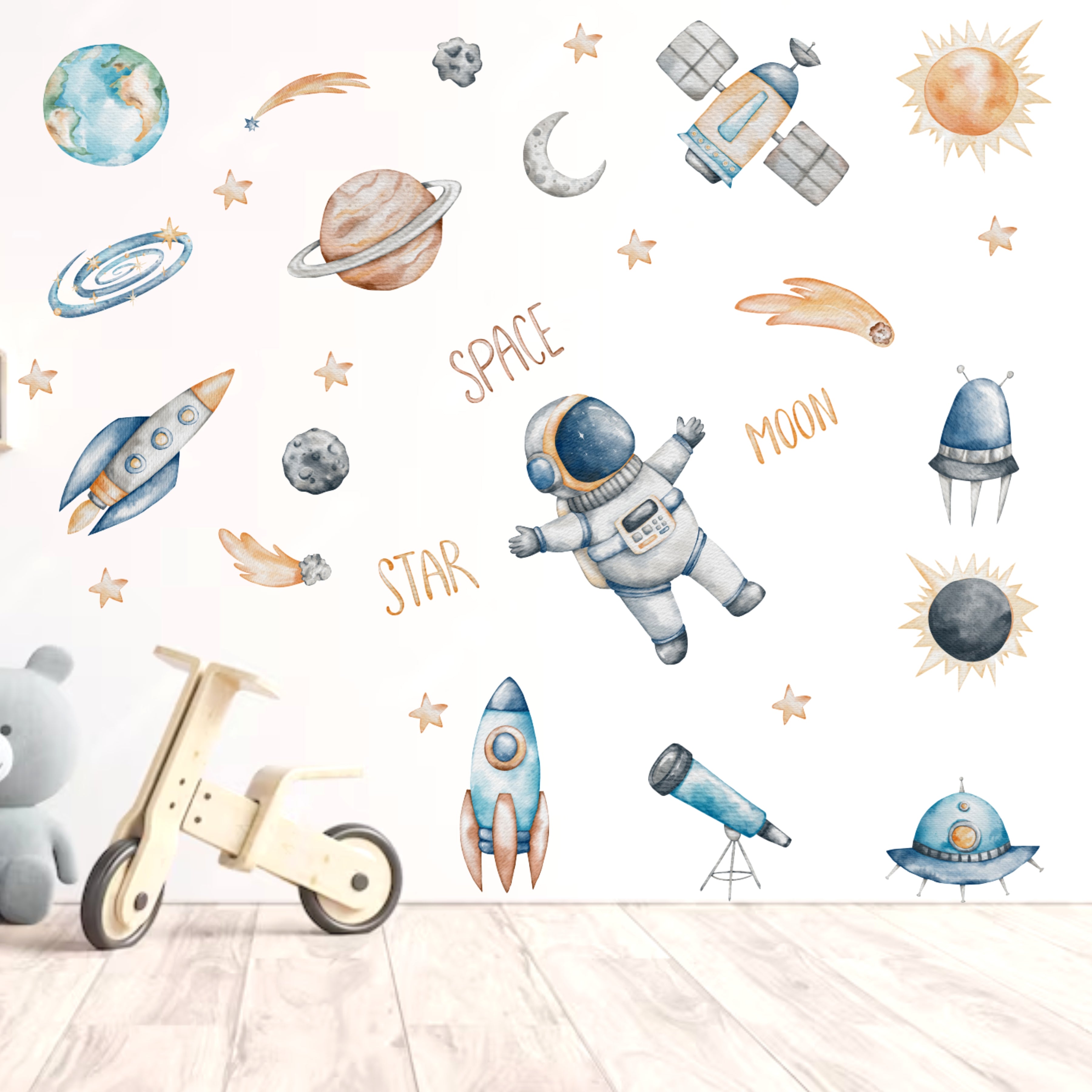 GALAXY DREAMLAND KIDS ROOM DIY WALL STICKER