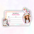 MAGICAL UNICORN PERSONALIZED NOTEBOOK STICKERS