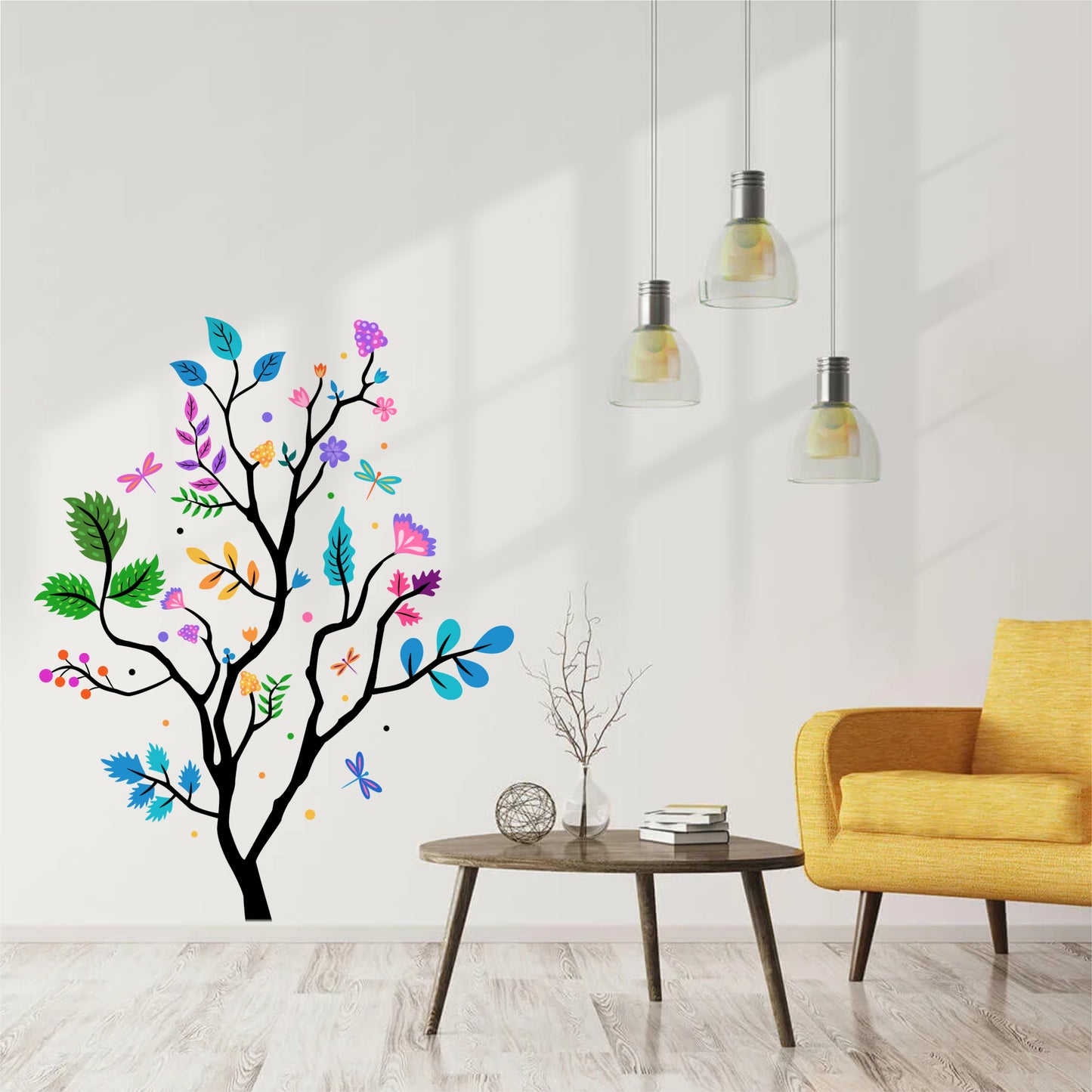 COLOURFUL TREE DIY WALL STICKER