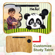 Personalized Kids Study Table Panda Theme– Custom Photo Laptop &Homework Desk