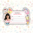 CANDY WORLD PERSONALIZED NOTEBOOK STICKERS