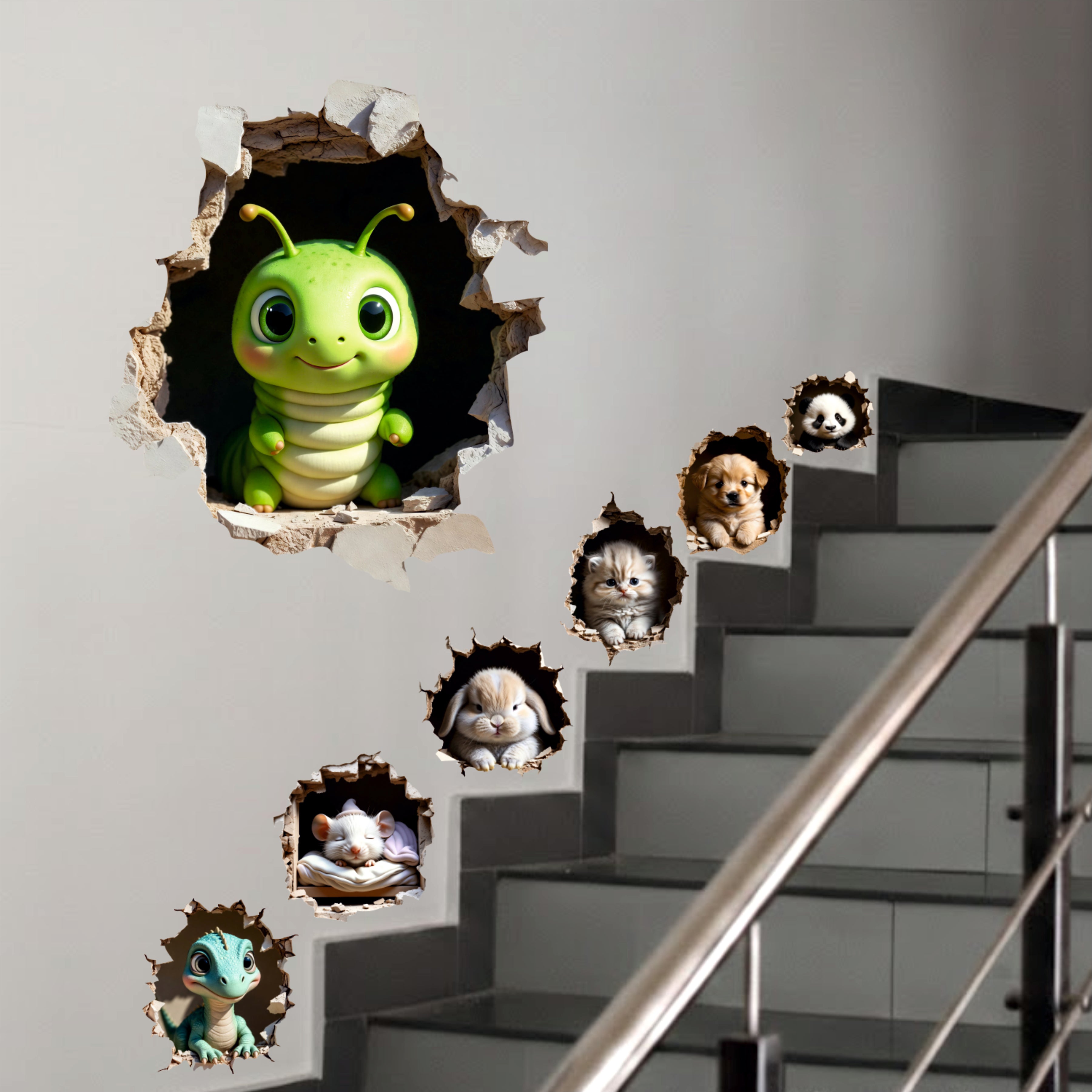 LITTLE CATERPILLAR AND FRIENDS SECRET 3D WALL DECAL