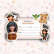 WOMAN PIRATE PERSONALIZED NOTEBOOK STICKERS