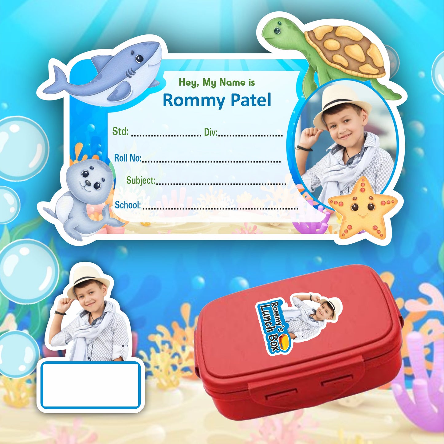 OCEAN ADVENTURE KIDS COMBO STICKER SET