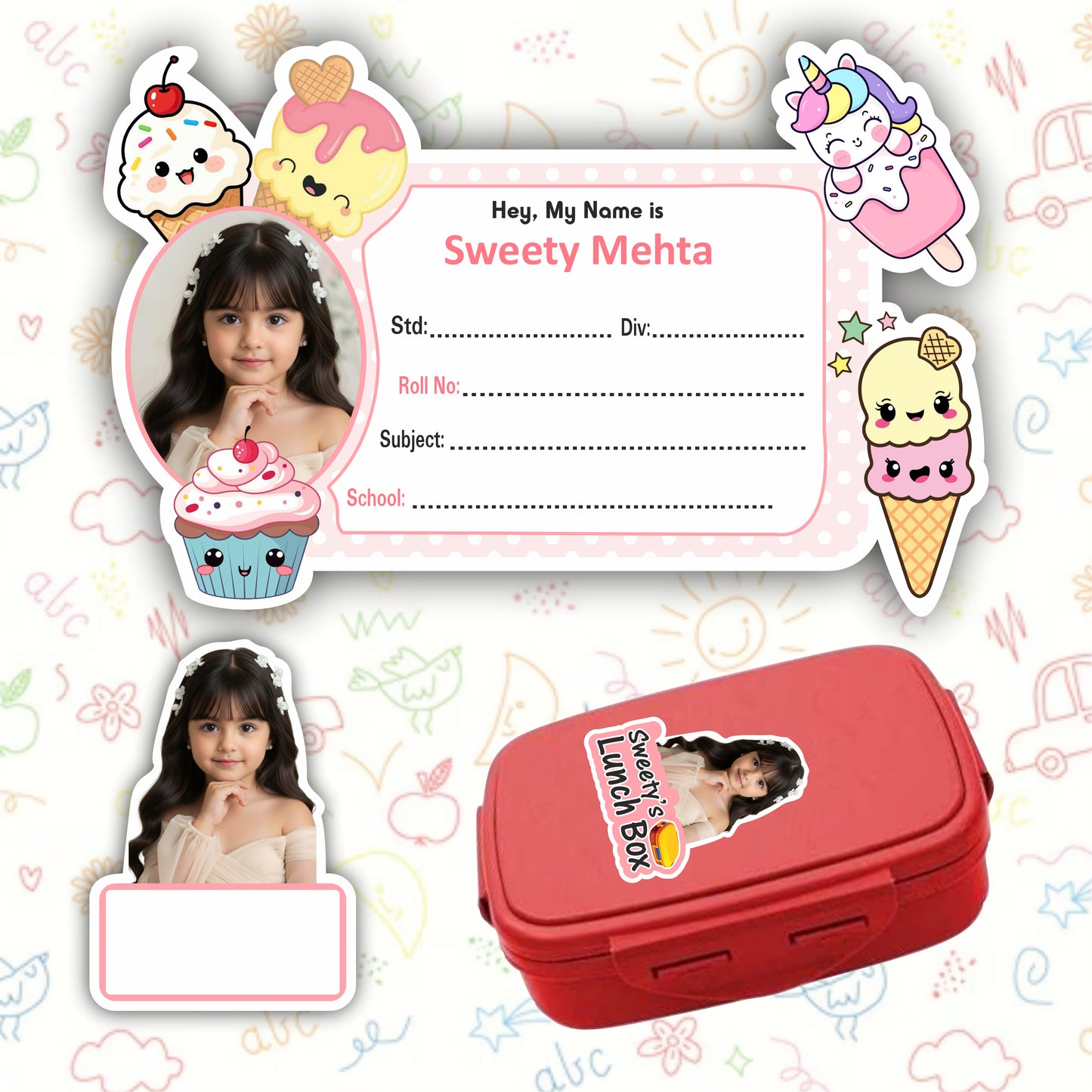 CANDY WORLD COMBO STICKER SET