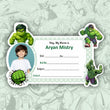 HULK PERSONALIZED NOTEBOOK STICKERS