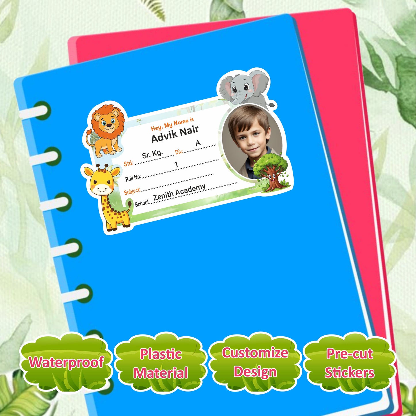 JUNGLE SAFARI COMBO STICKER SET