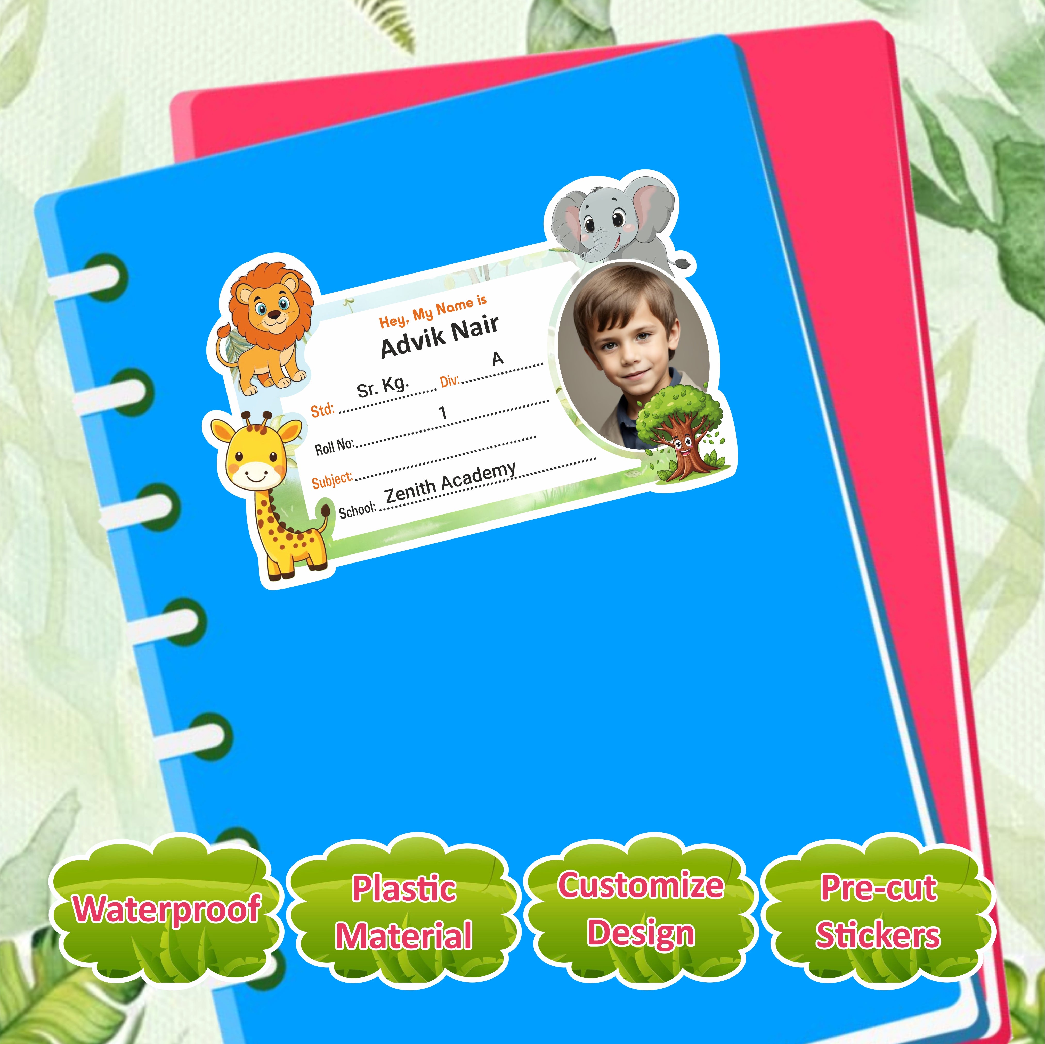JUNGLE SAFARI COMBO STICKER SET