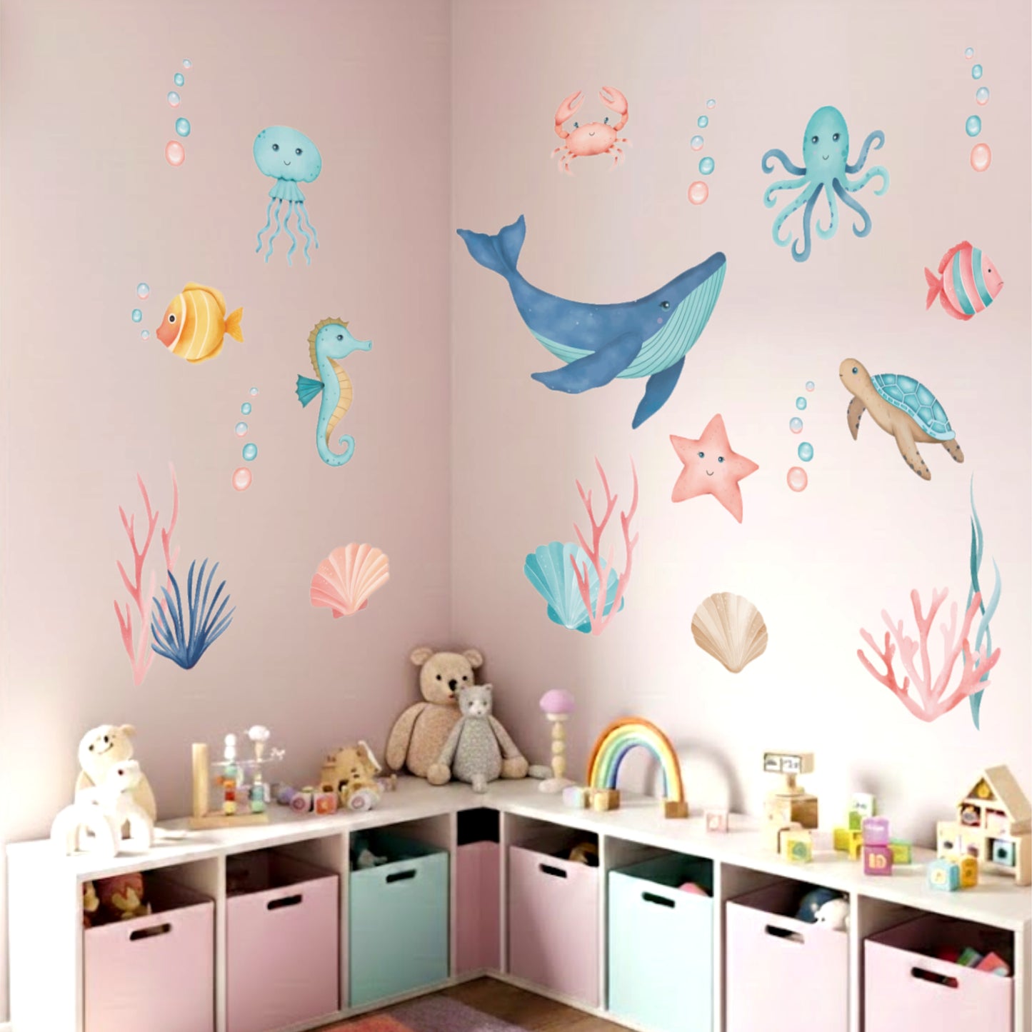 AQUA PALS KIDS ROOM DIY WALL STICKER