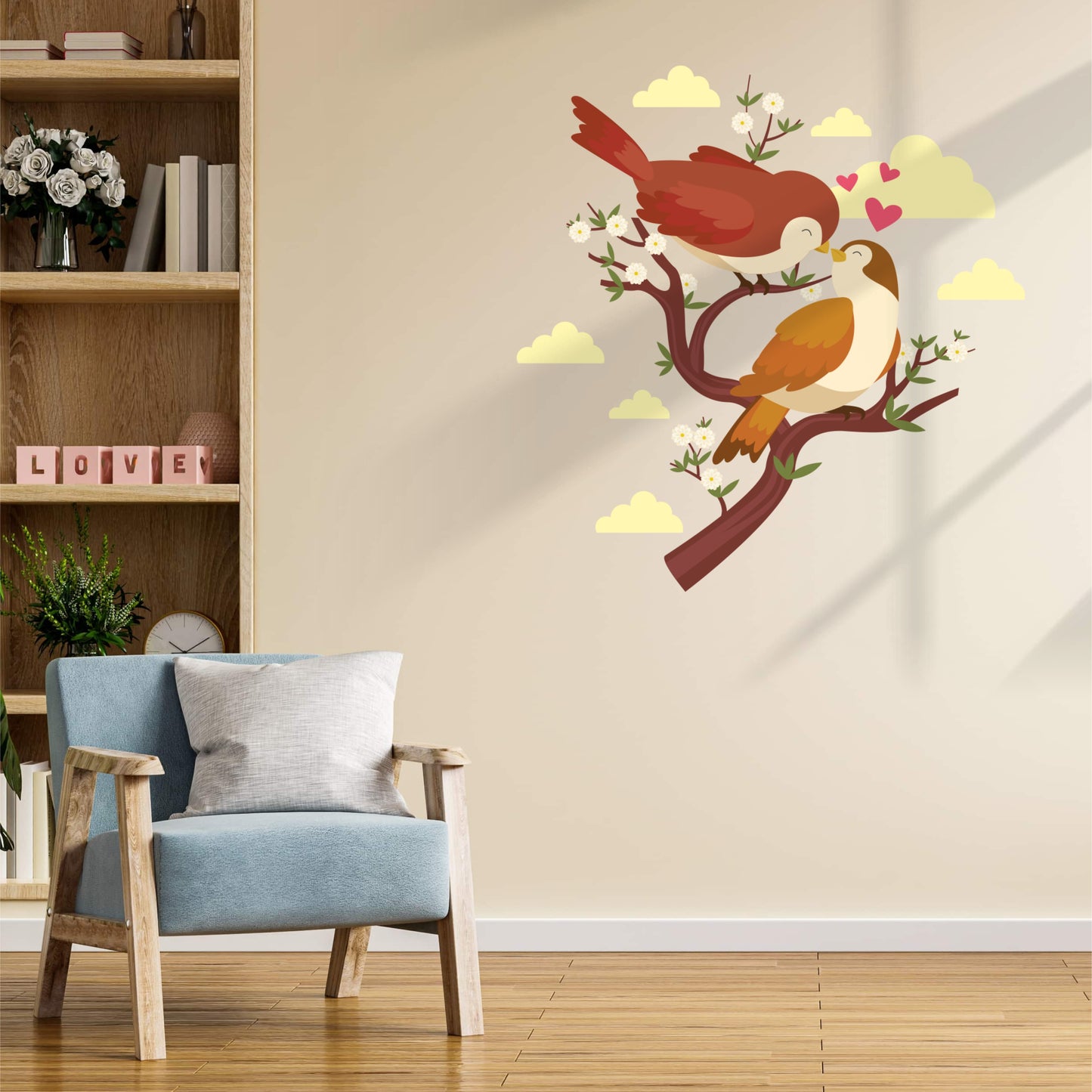 LOVE BIRDS DIY WALL STICKER