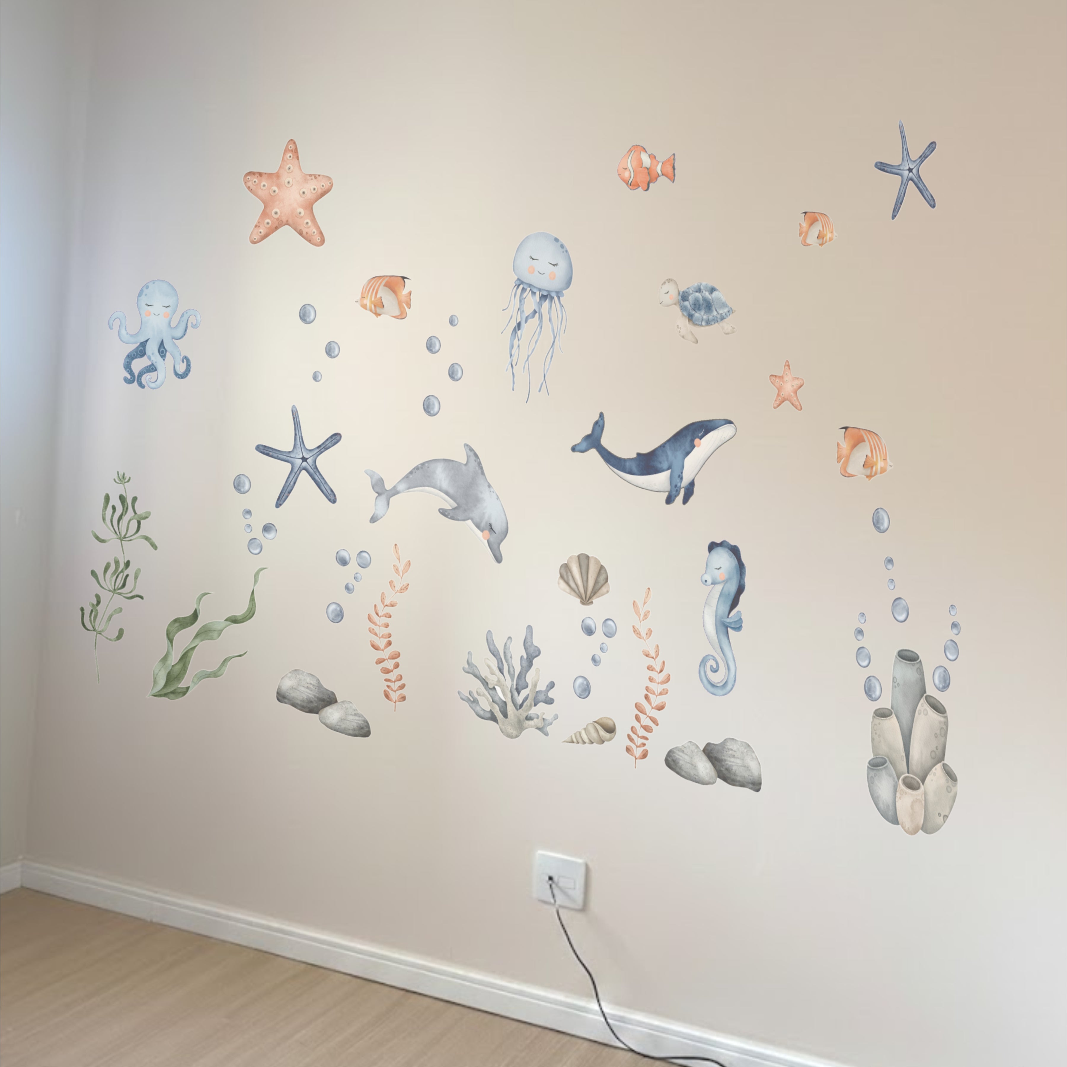 OCEAN ADVENTURE KIDS ROOM DIY WALL STICKER