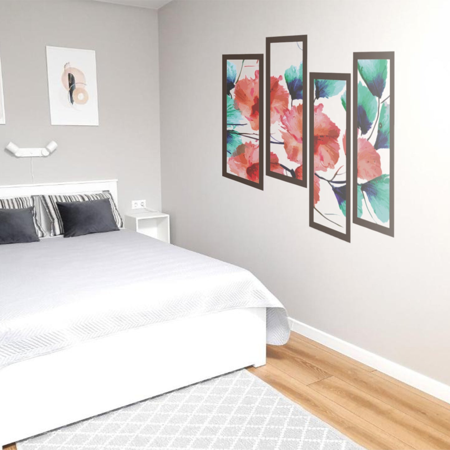 WATERCOLOR FLOWER DECAL SET