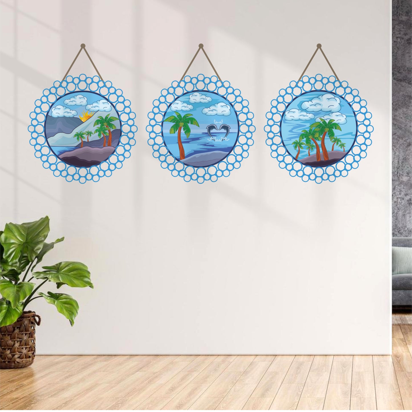 OCEAN TRIO DIY WALL STICKER