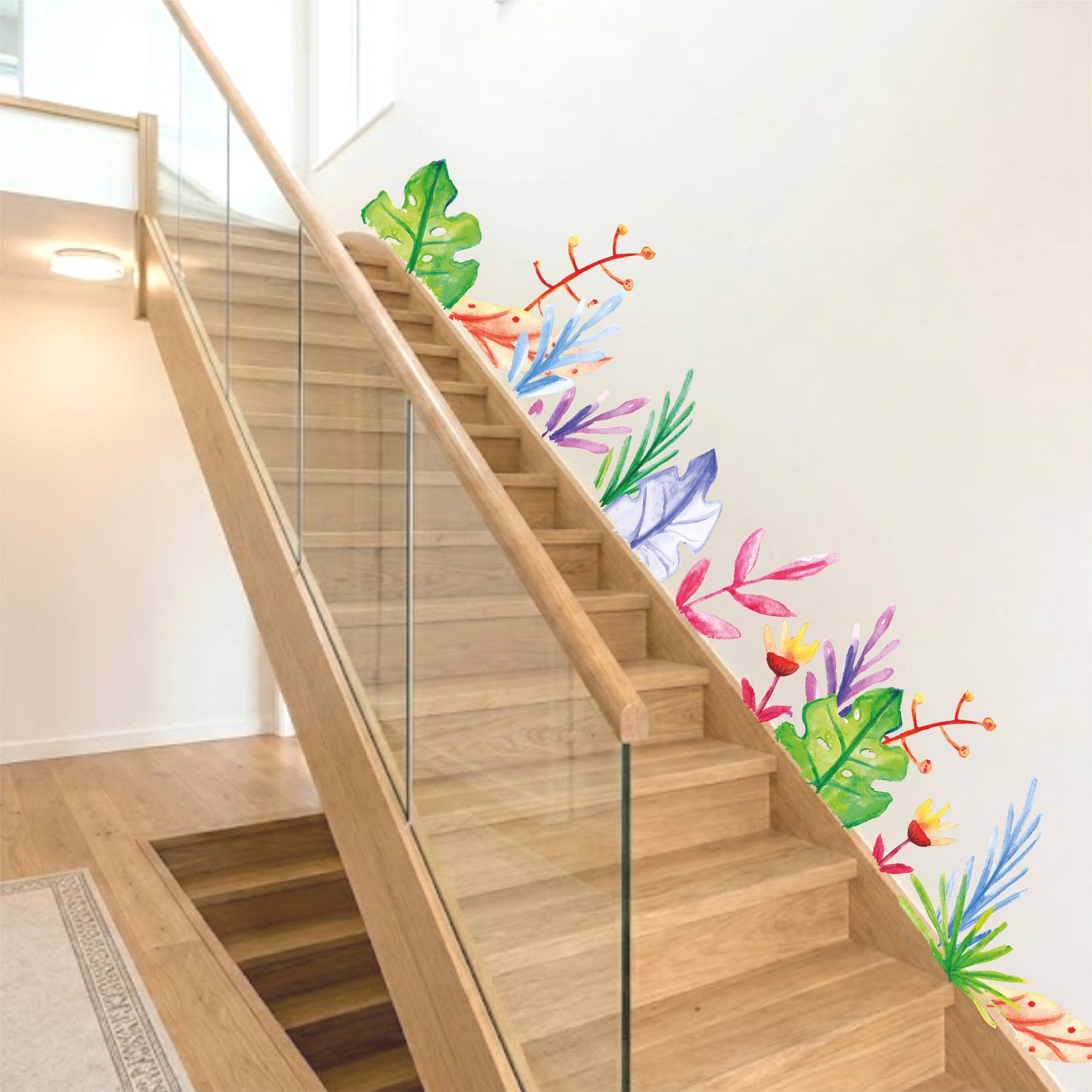 PAINTED TROPICAL LEAVES