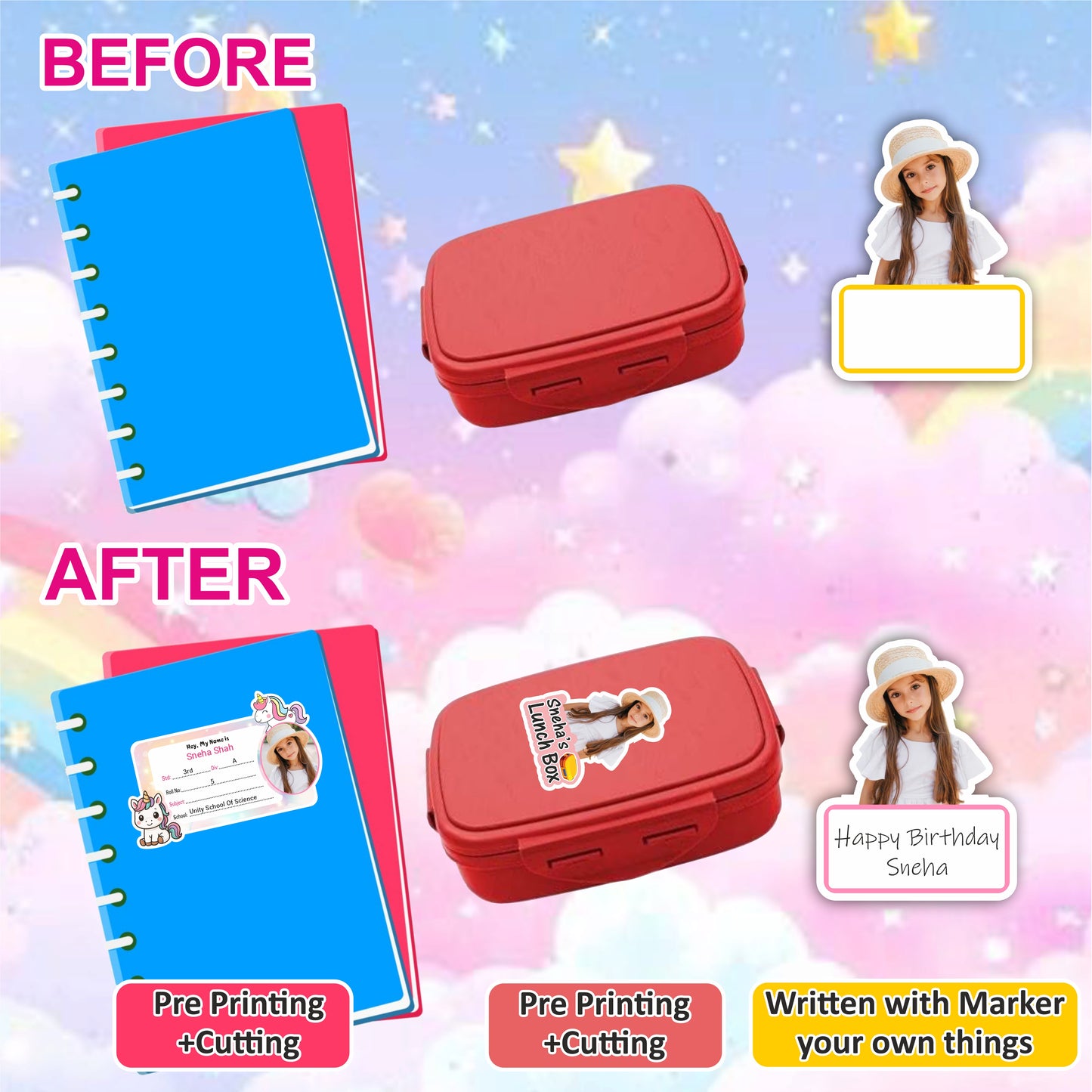 MAGICAL UNICORN COMBO STICKER SET