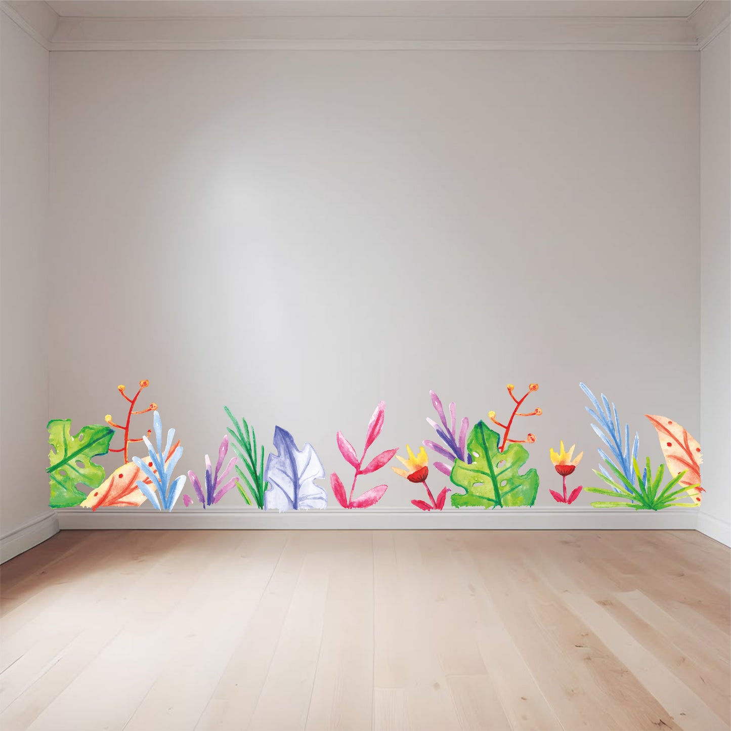 PAINTED TROPICAL LEAVES