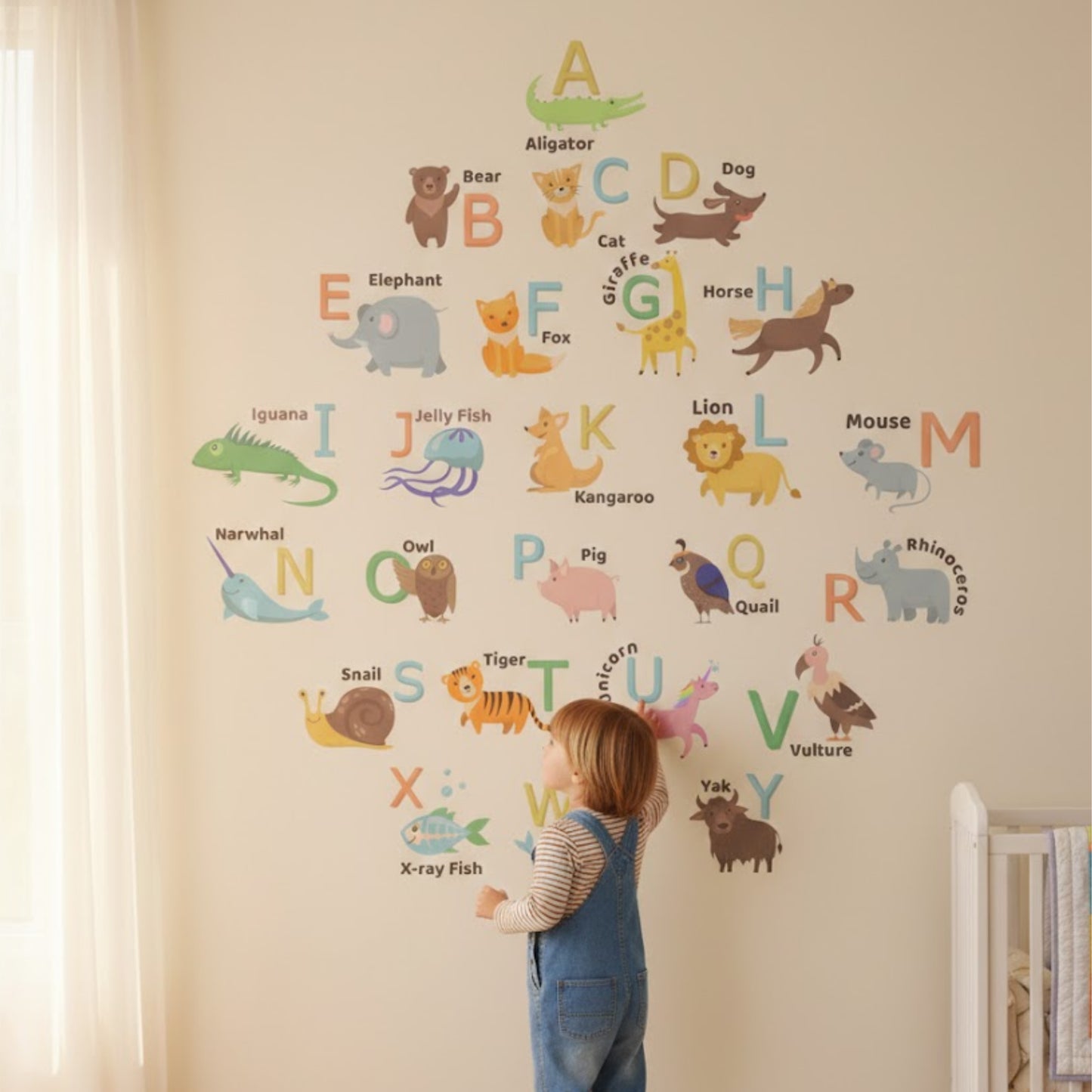 WILD ABCs DECAL SET