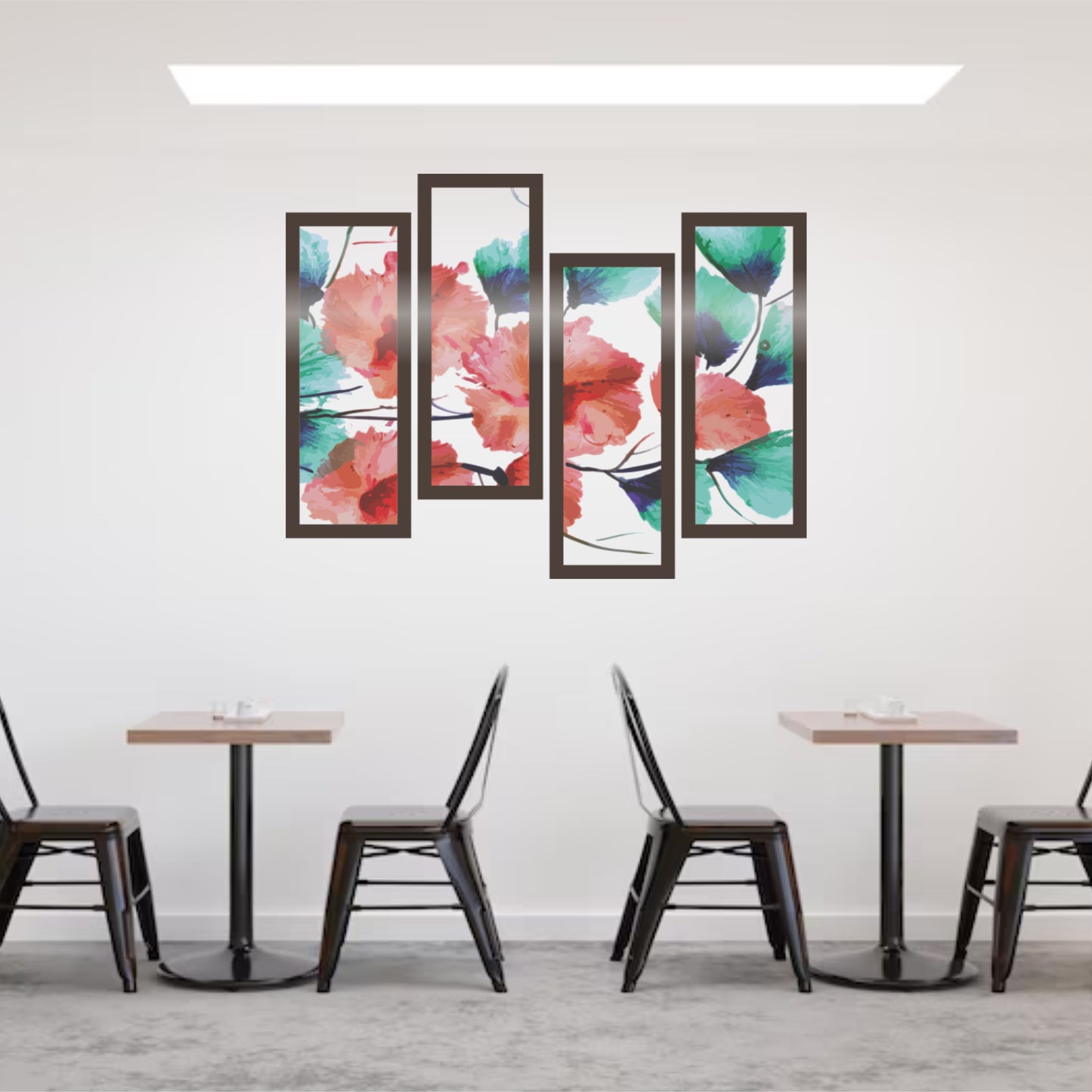 WATERCOLOR FLOWER DECAL SET