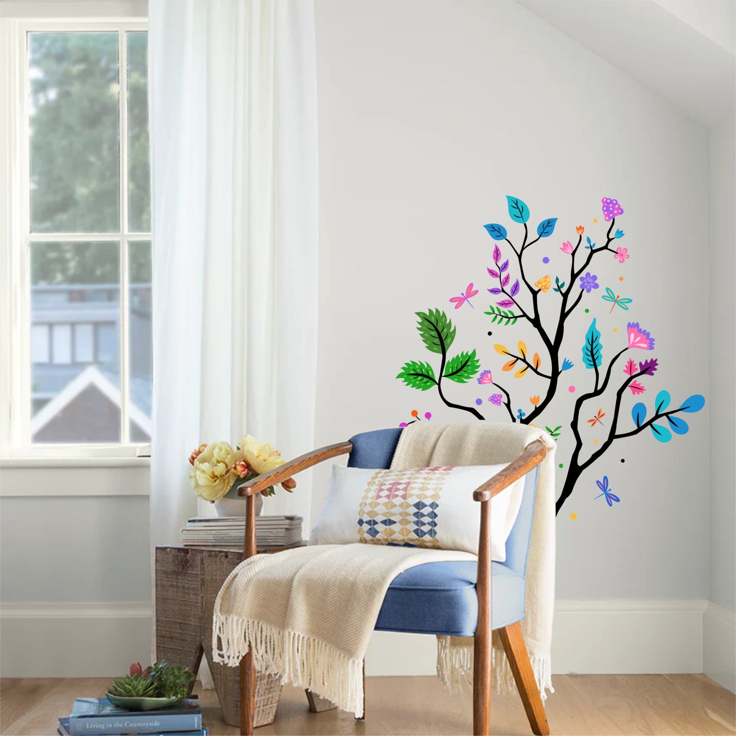 COLOURFUL TREE DIY WALL STICKER