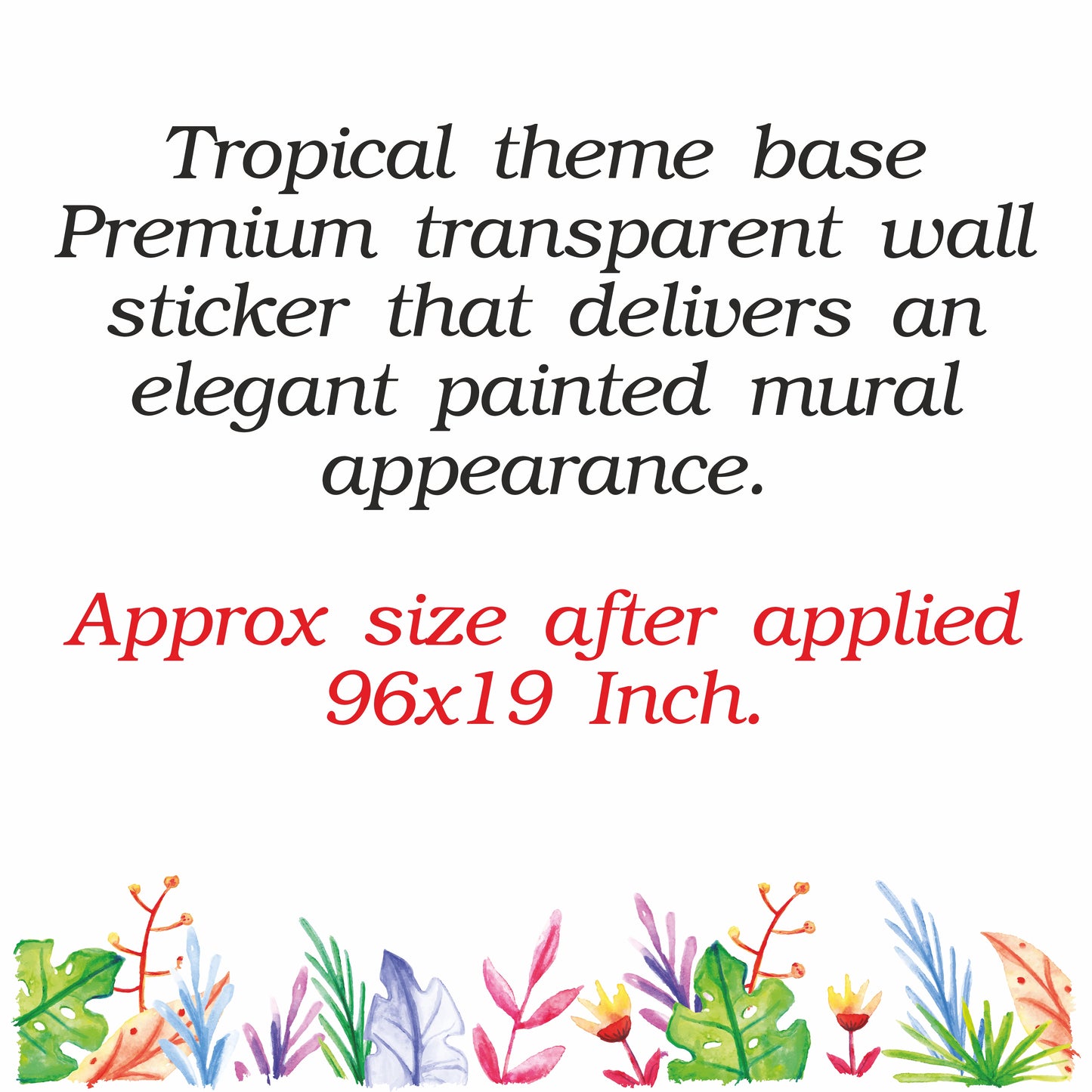PAINTED TROPICAL LEAVES