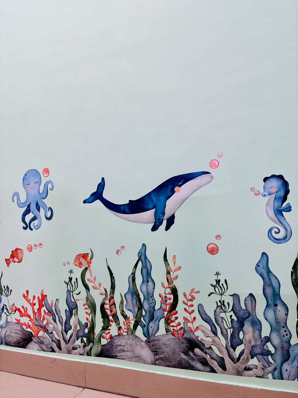 OCEAN WORLD KIDS ROOM DIY WALL STICKER
