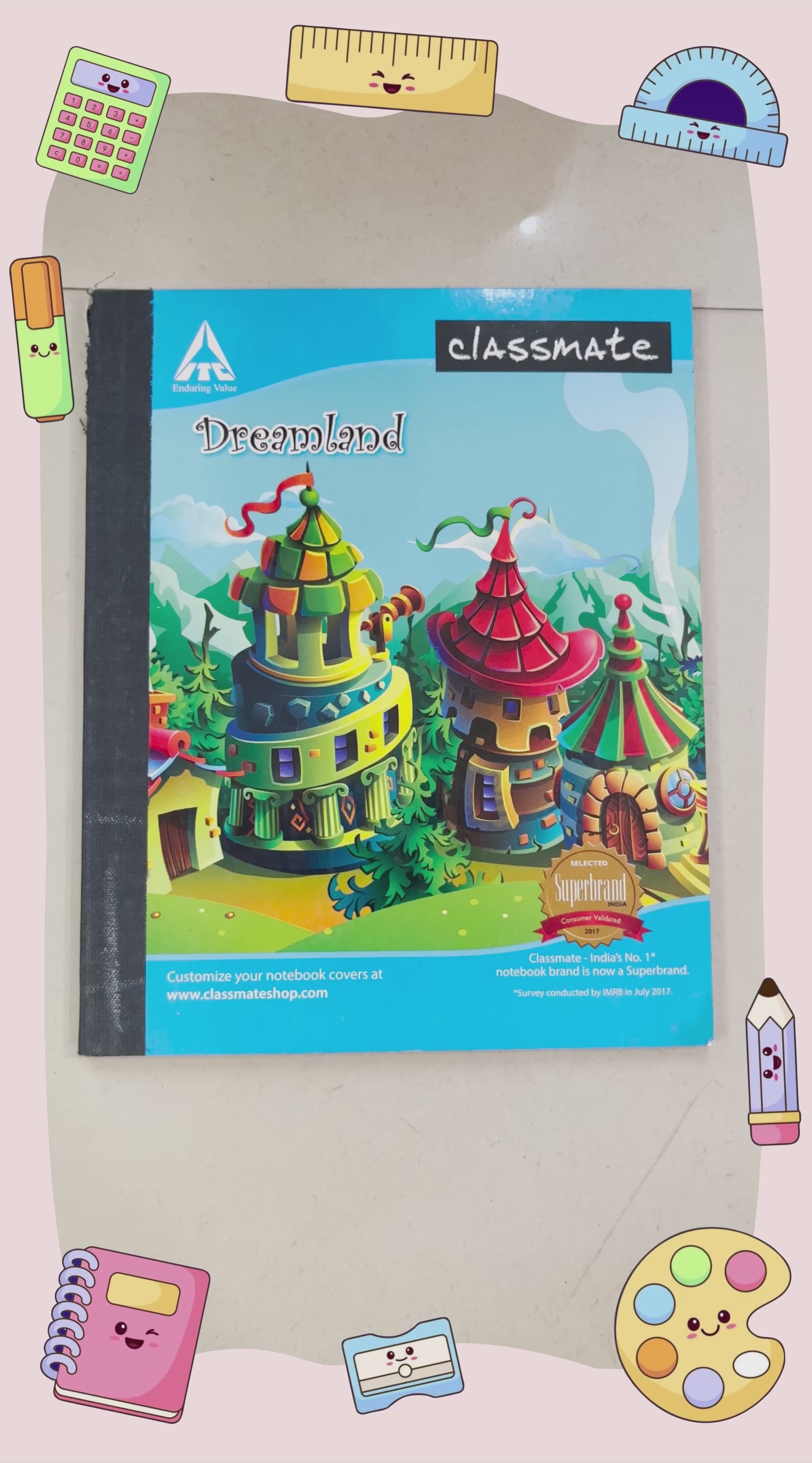 CANDY WORLD PERSONALIZED NOTEBOOK STICKERS