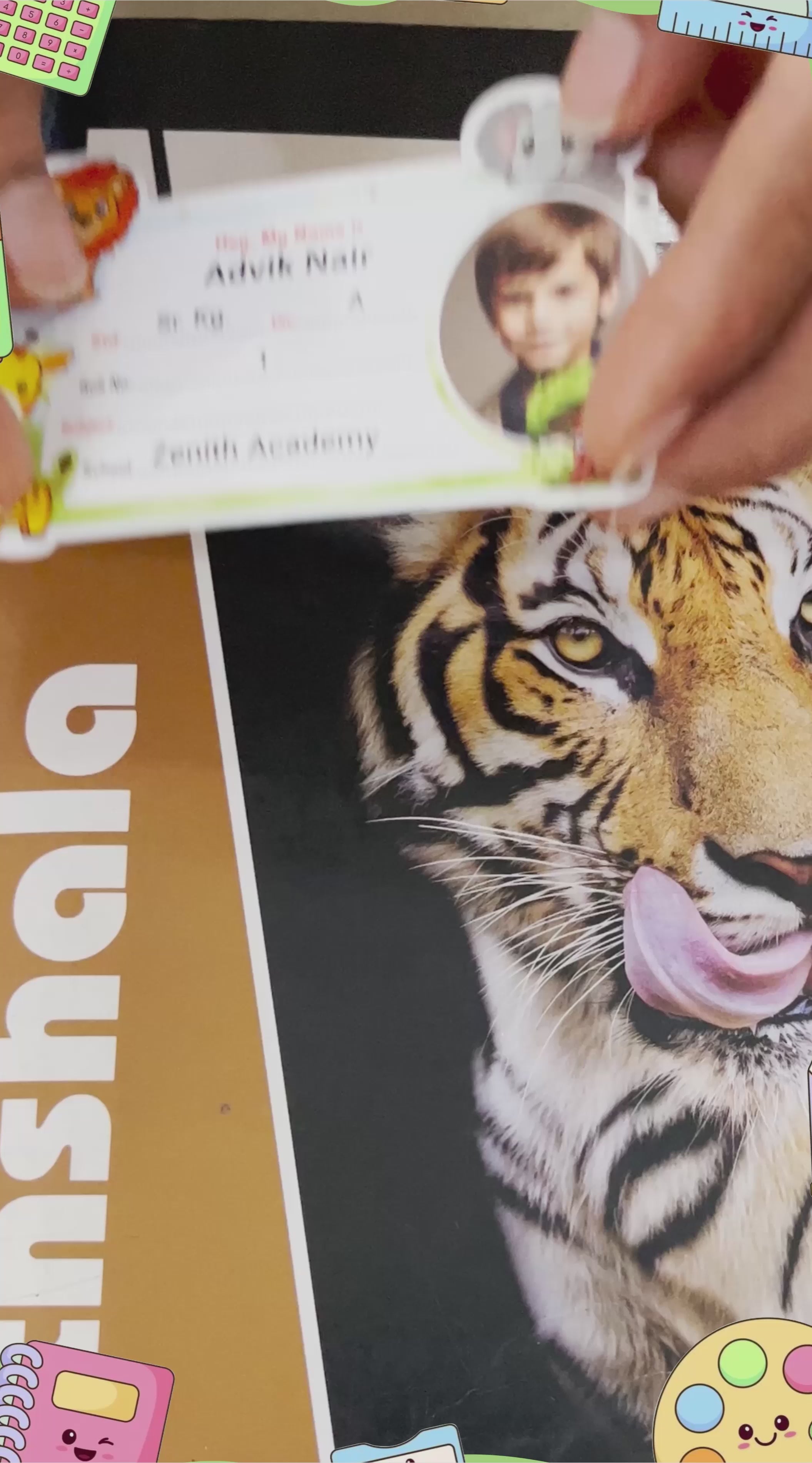 JUNGLE SAFARI PERSONALIZED NOTEBOOK STICKERS